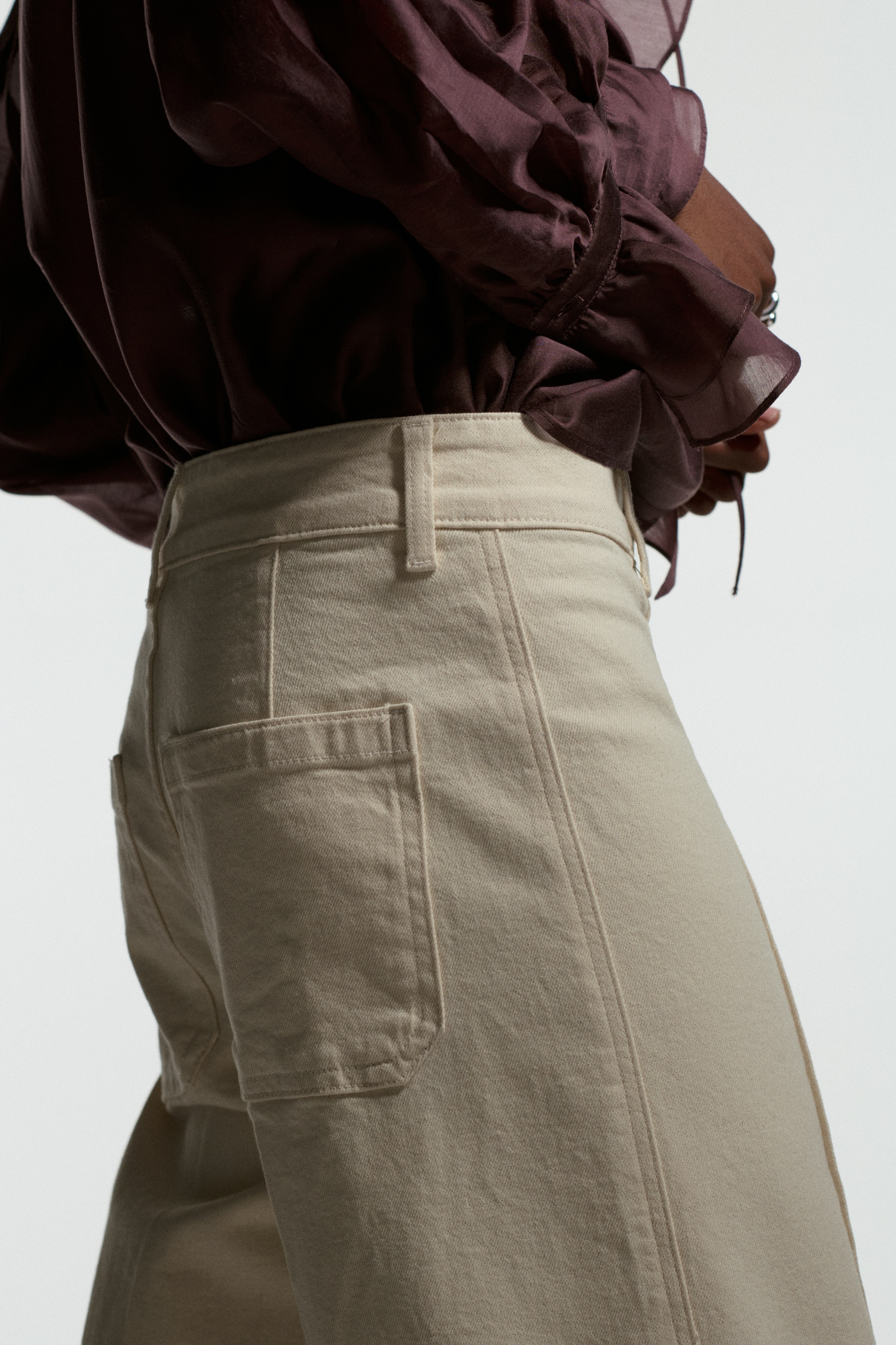 Wide High Ankle Jeans