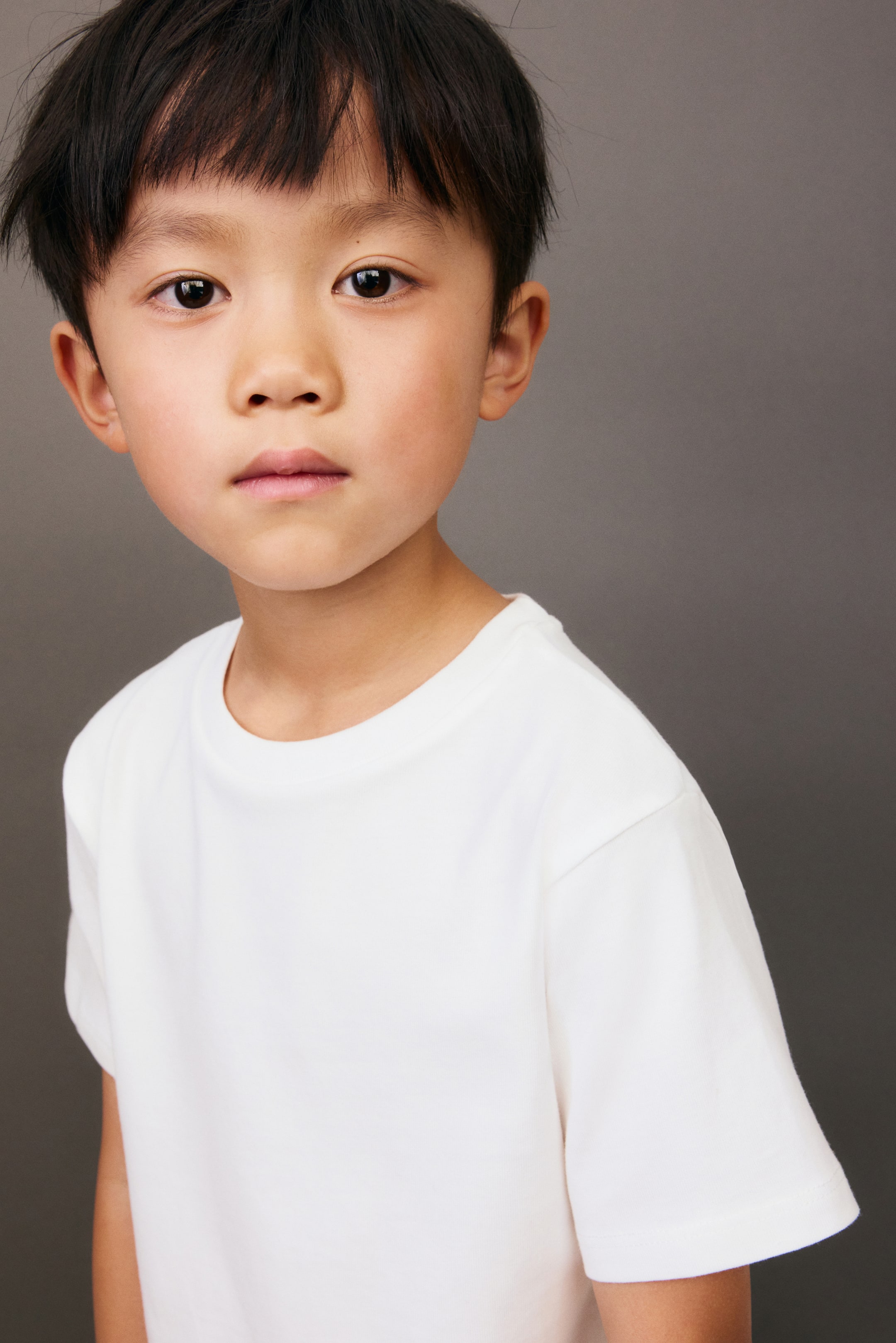 이미지 확대 보기: 피마 코튼 티셔츠 루즈핏 - 화이트 - Kids | H&M KR 2