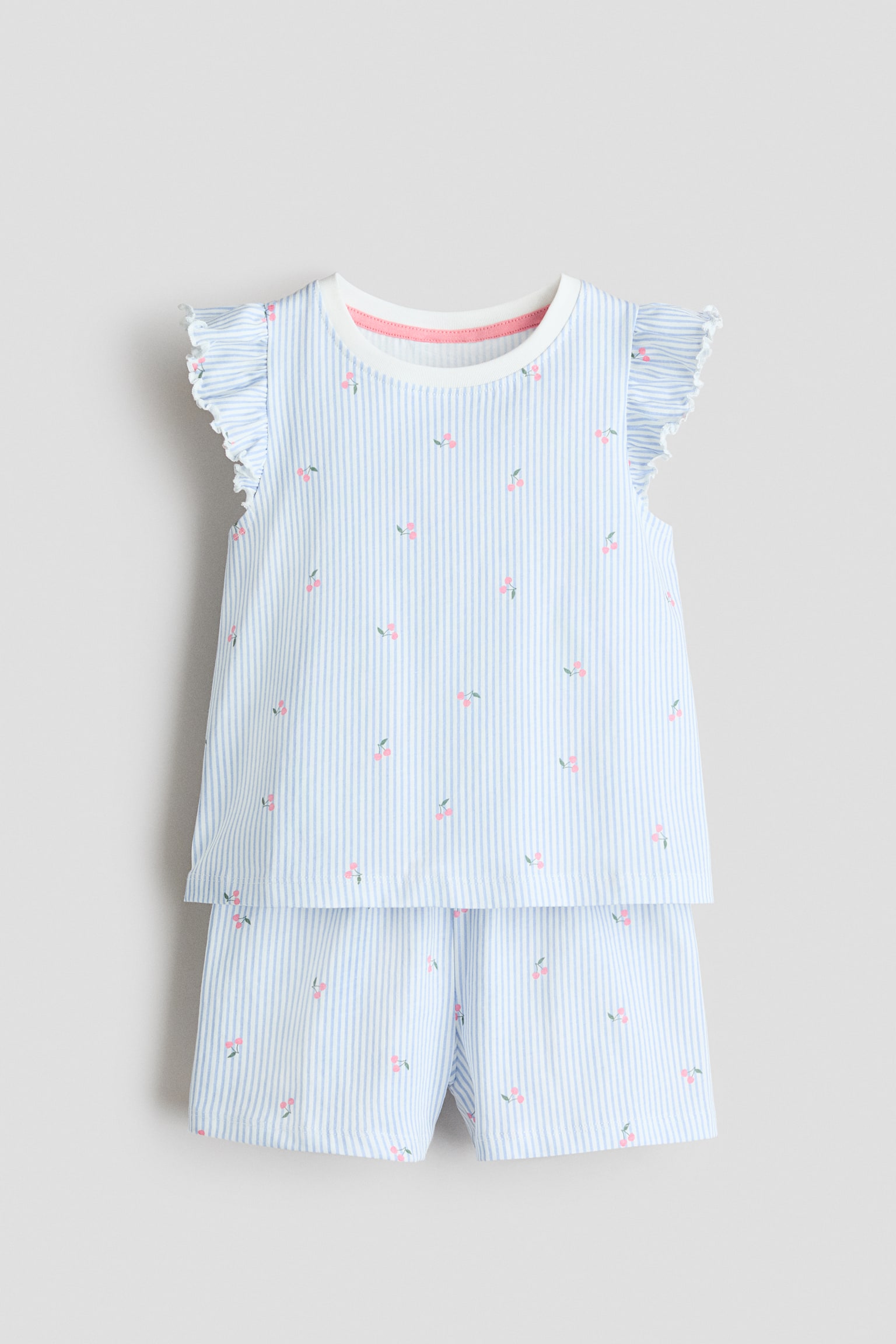 Patterned cotton pyjamas - 1