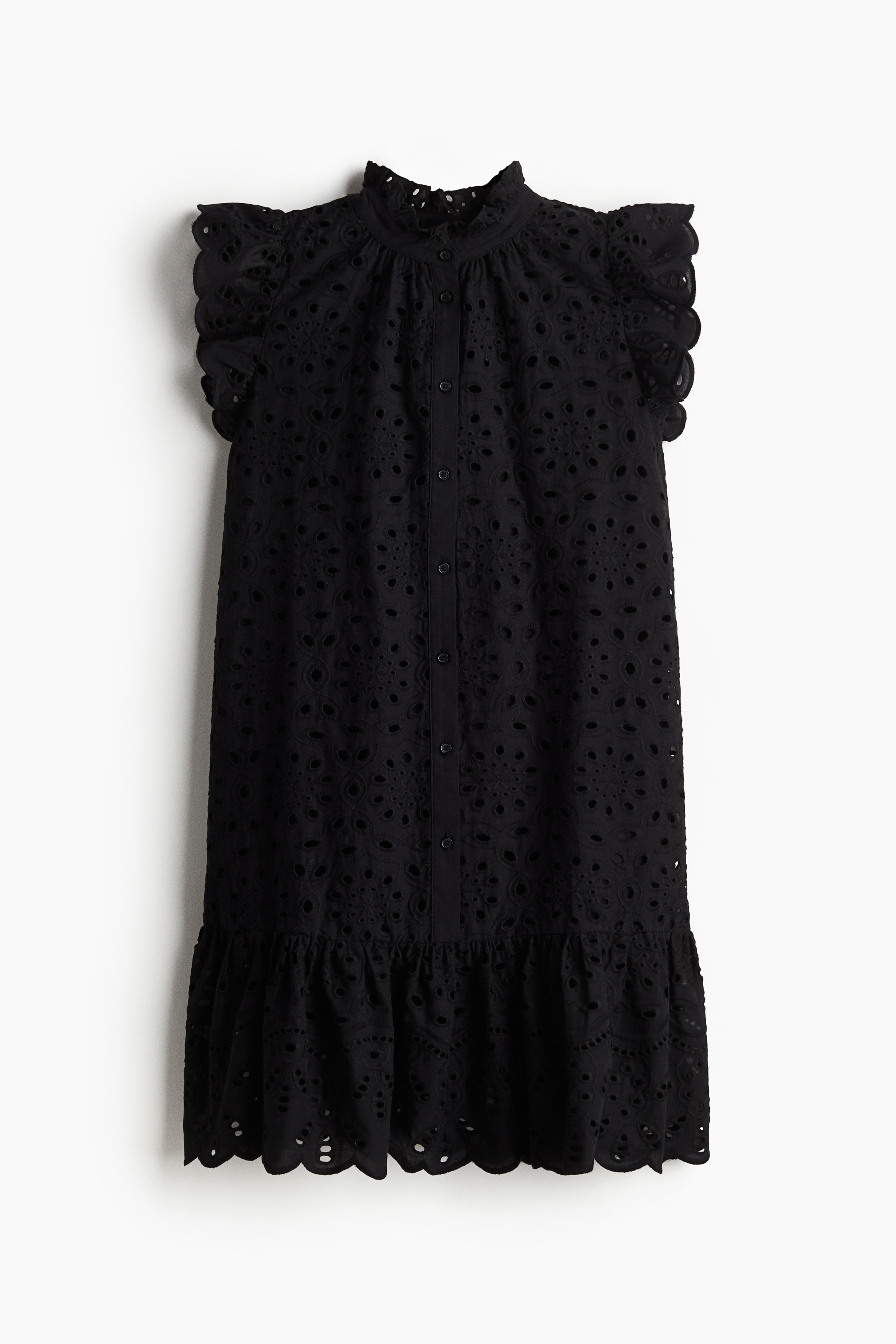 Φόρεμα με τρυπητό κέντημα - Μαύρο/Ανοιχτό τιρκουάζ/Γαλάζιο/Λευκό/Κόκκινο