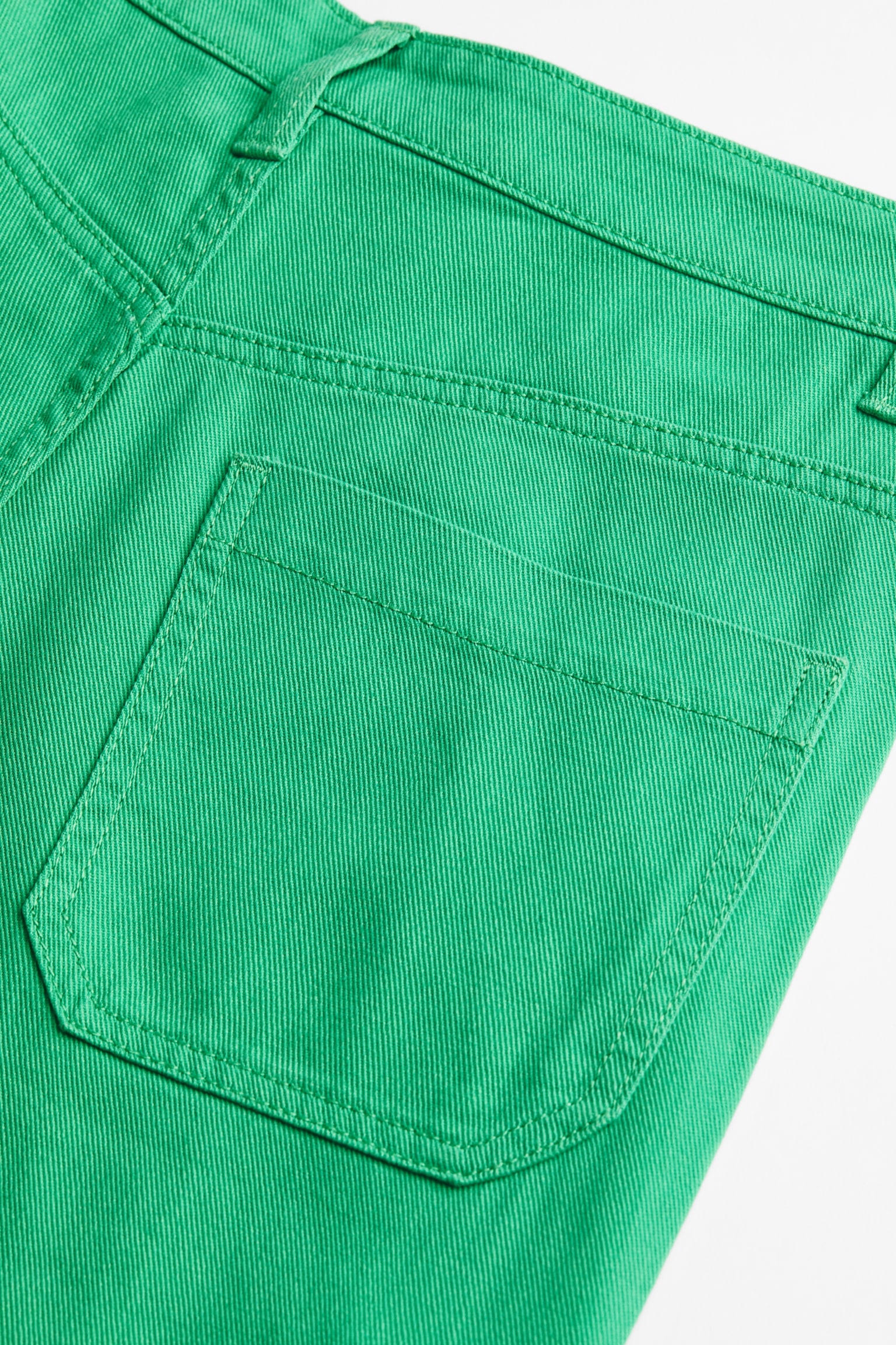 Twill Cargo Pants - Green/Black/Light beige - 2