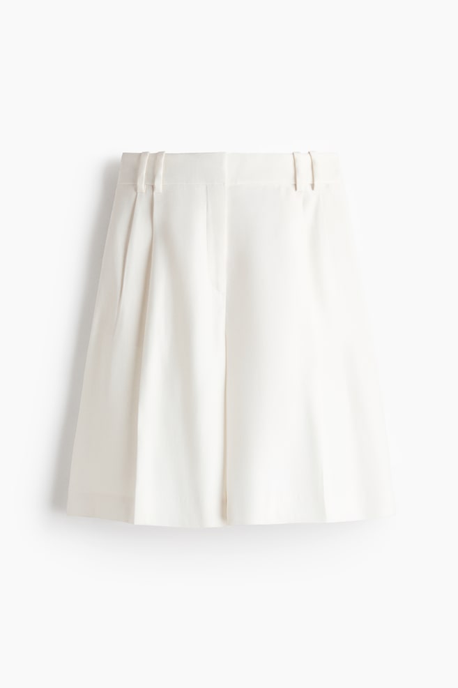 City-Bermudashorts - Elfenbein/Dunkelbraun - 1