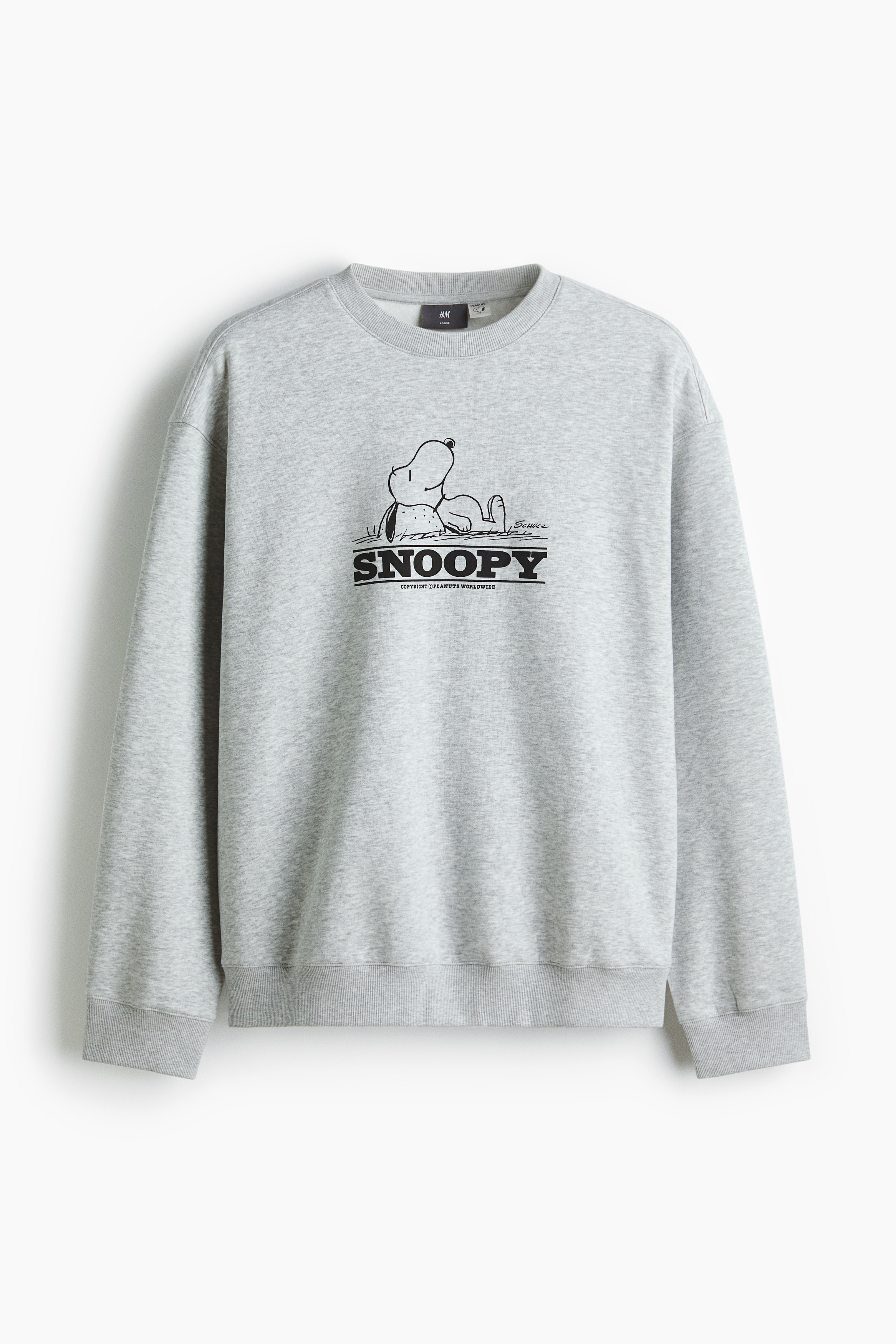 Loose Fit Sweatshirt - Grey marl/Snoopy/Dark brown/Ramones/Light blue/Matisse/White/Katsushika Hokusai