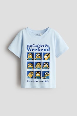 T-shirt i bomull med tryck