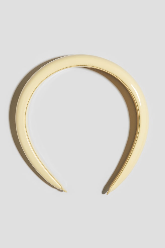 Wide Alice band - Yellow - 1