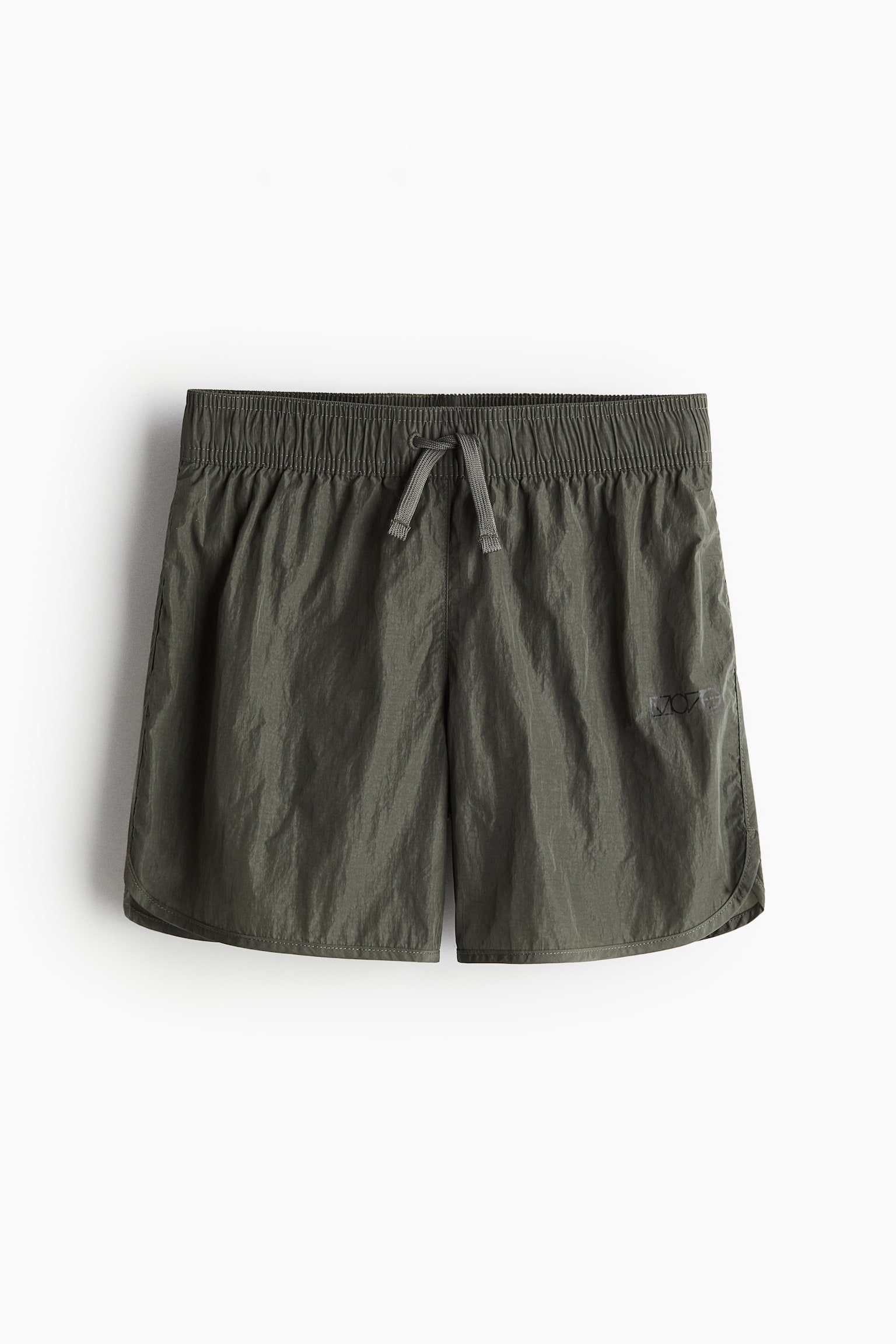 Swim shorts - Dark khaki green - 1