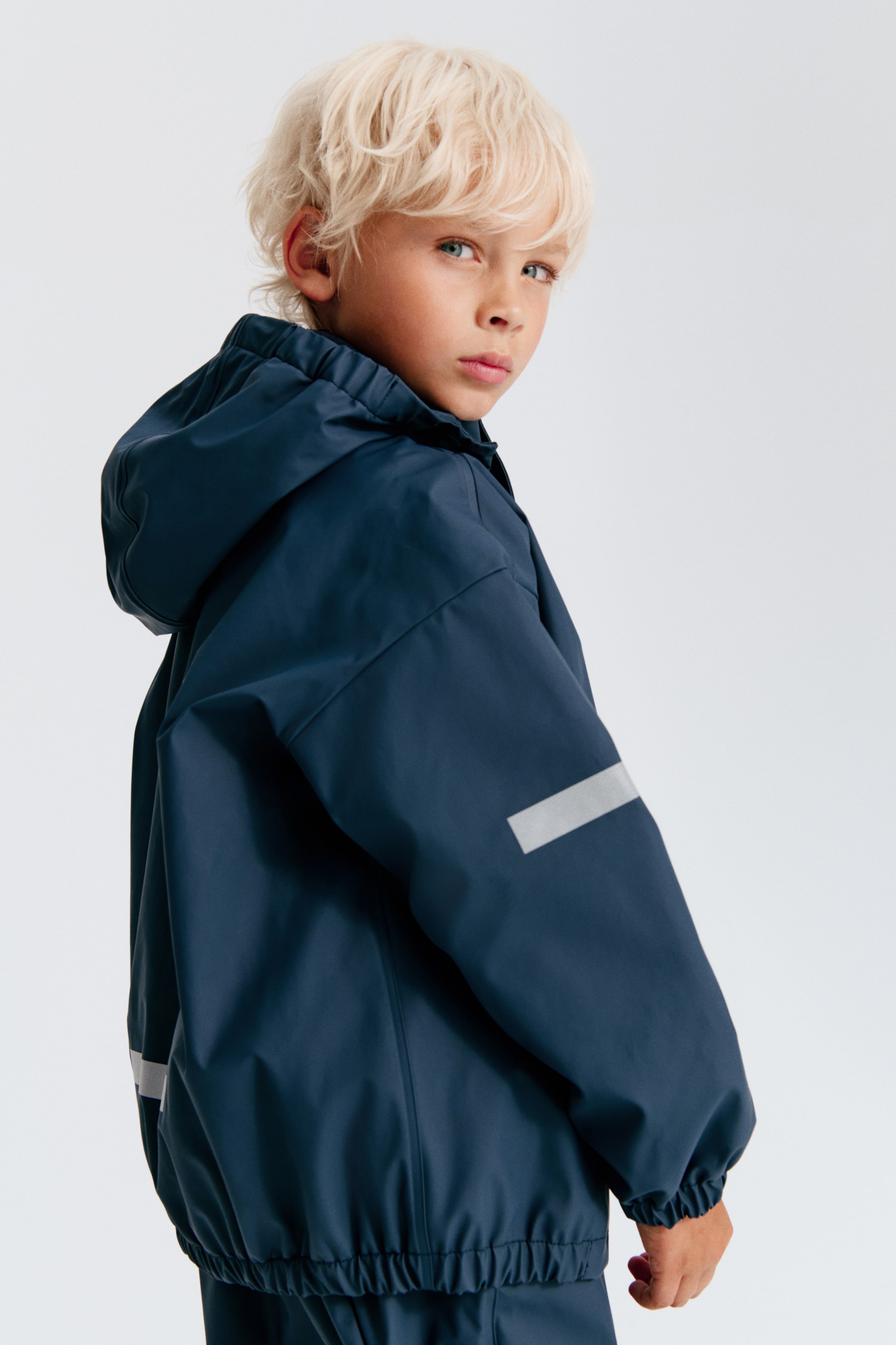 Детские куртки H&M Fleece-Lined Rain Jacket — фото 6