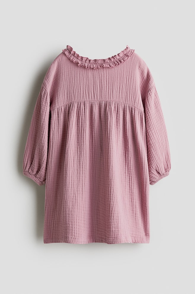 Robe en mousseline de coton - Rose - 1