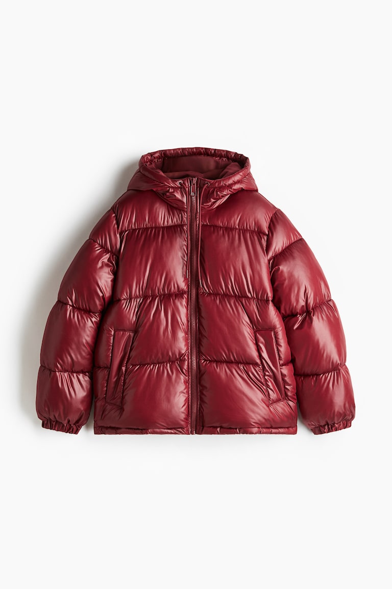 Jacket Hm Doudoune Rouge Homme H&m Doudoune à Capuche Rouge