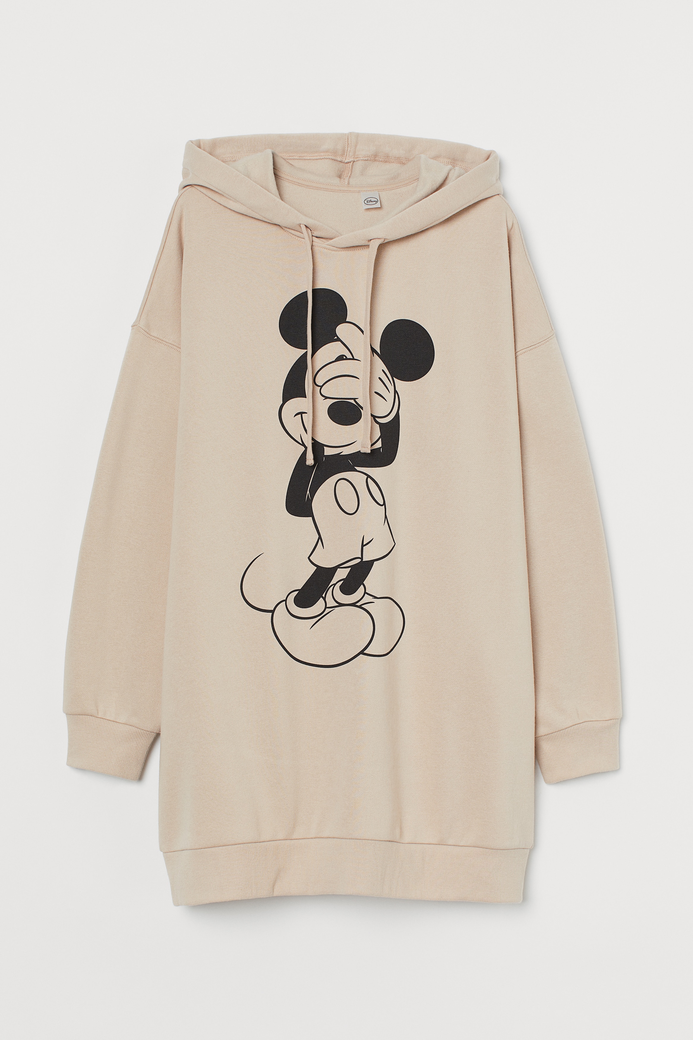 Long Hoodie Powder pink Mickey Mouse Ladies H M CA