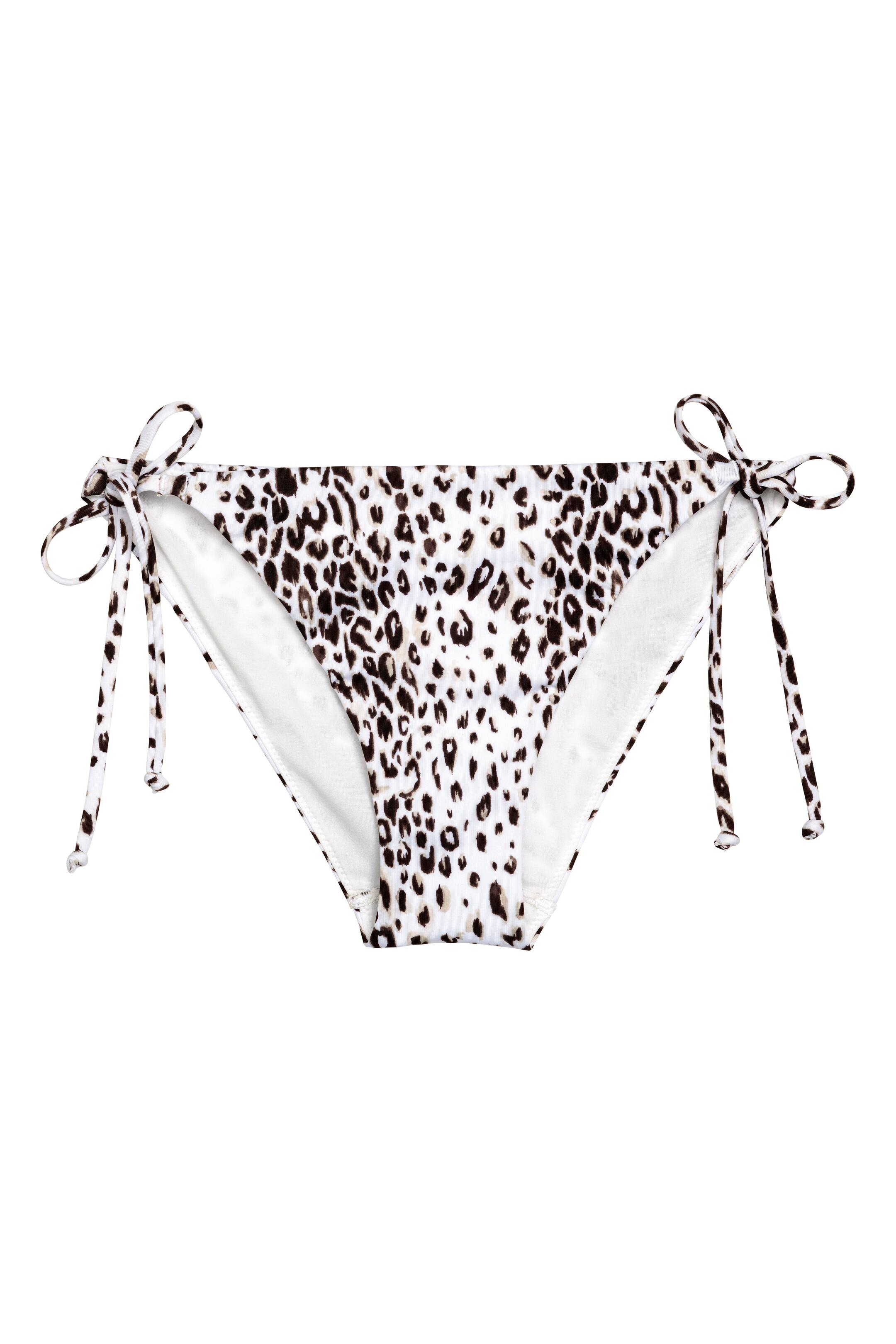 View larger image: Tie tanga bikini bottoms - White/Leopard print - Ladies | H&M GB 1