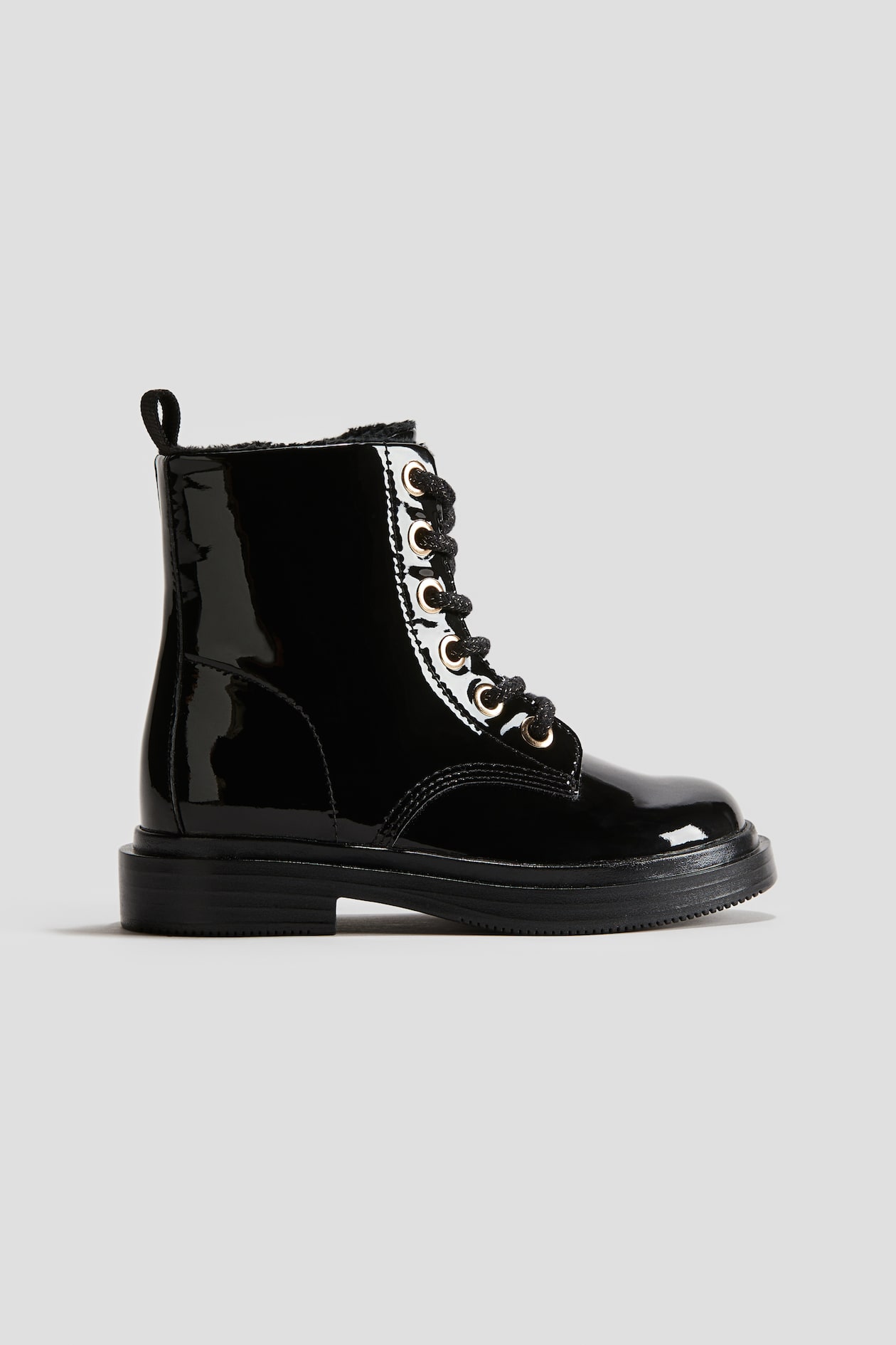 Lace-up boots Black Kids H&M GB