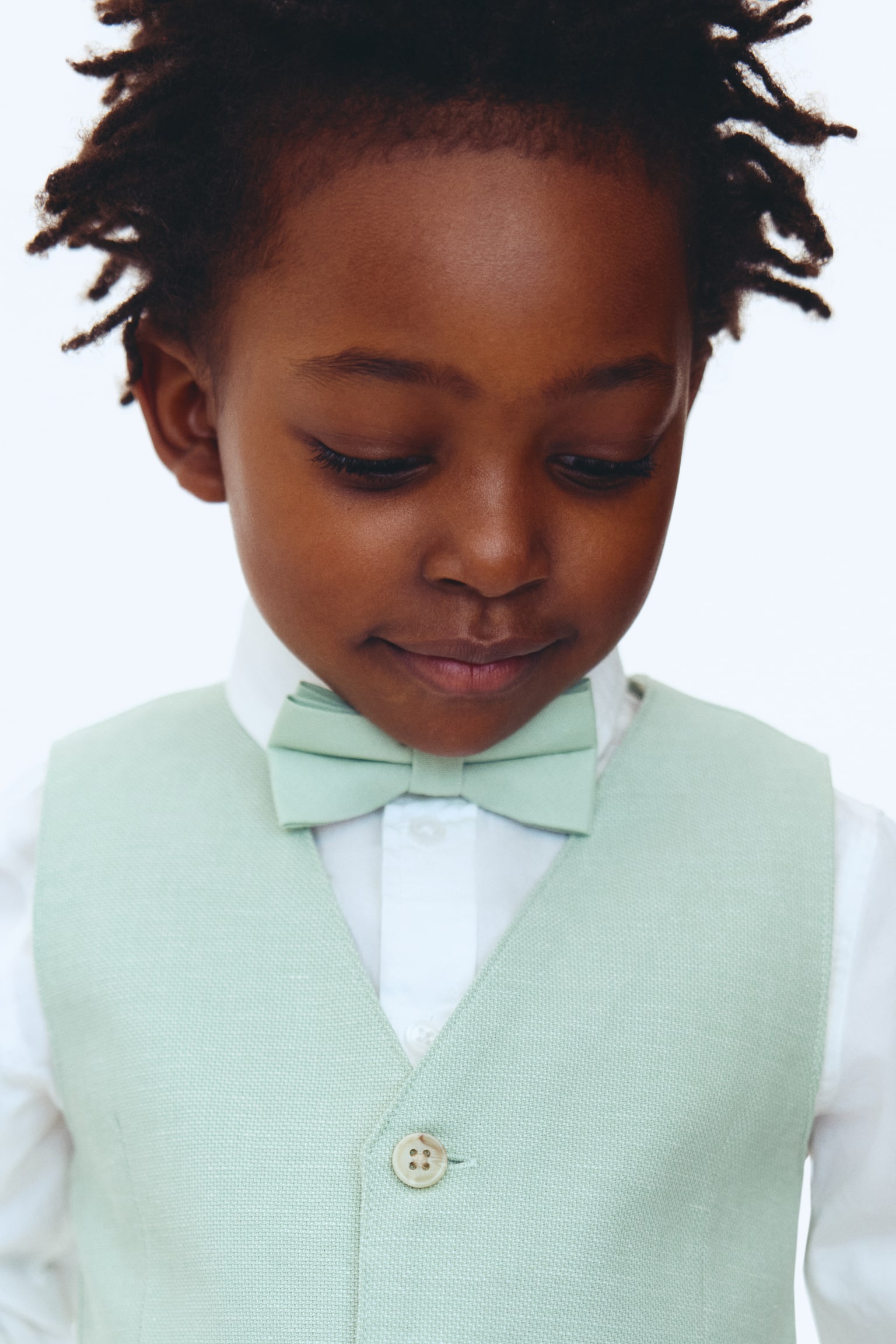 Conjunto elegante de 3 peças - Verde menta/Branco/Azul claro mesclado/Creme/Bege/Quadrados/Bege claro/Branco/Azul marinho/Branco - 3