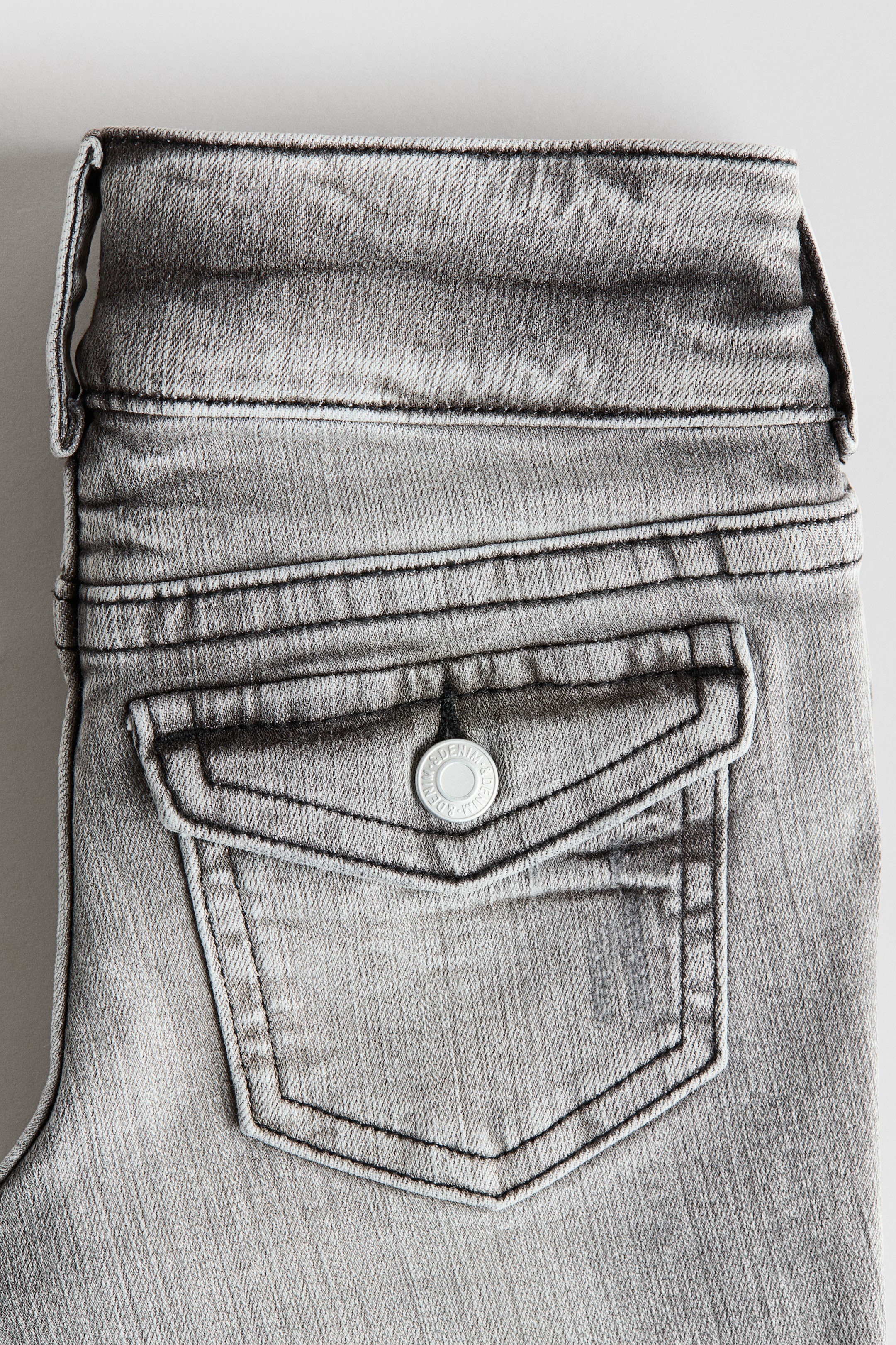 View larger image: Bootcut Leg Low Jeans - Washed denim grey - Kids | H&M IN 4