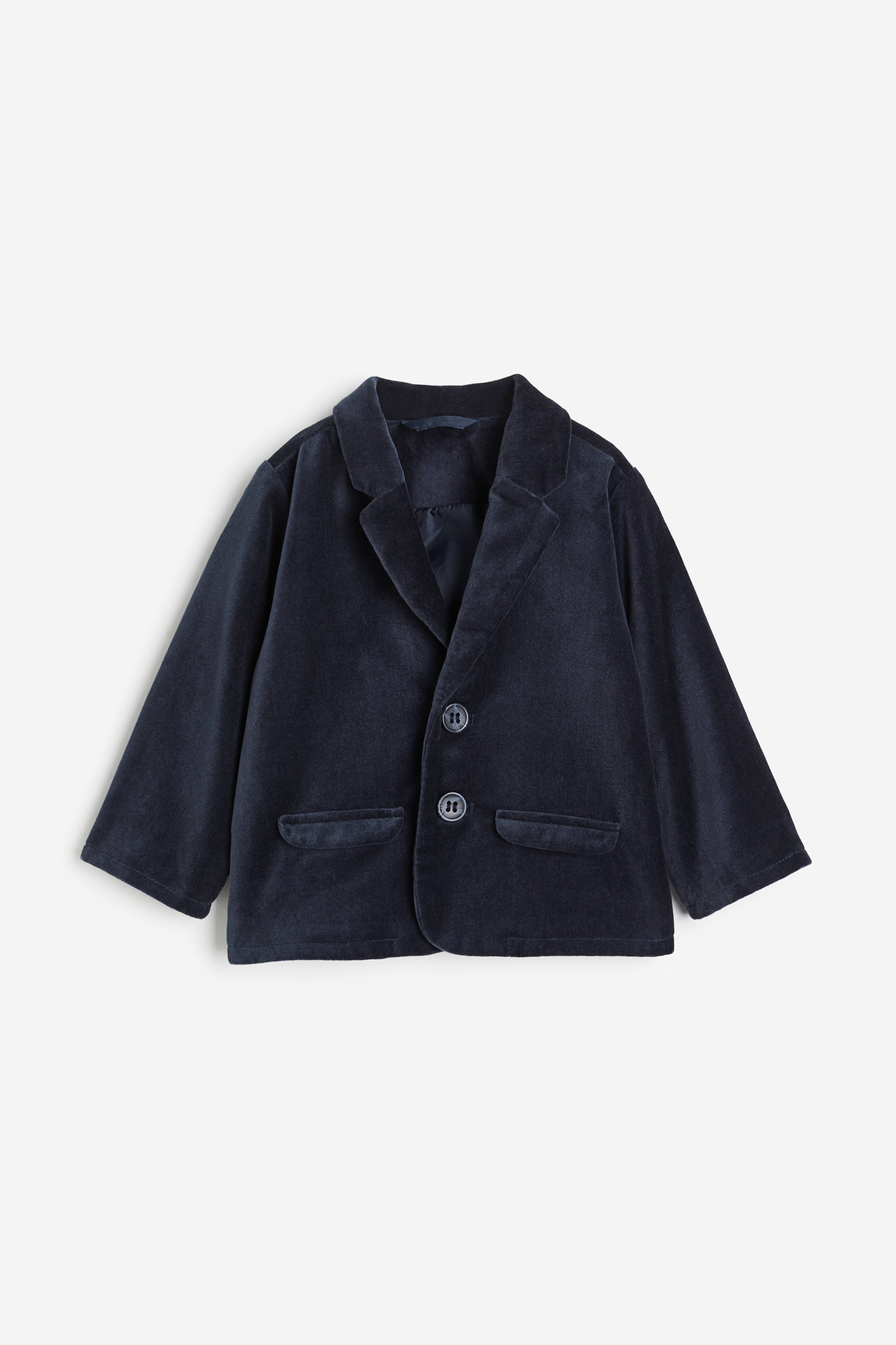 Velvet Jacket Navy blue Kids H M CA