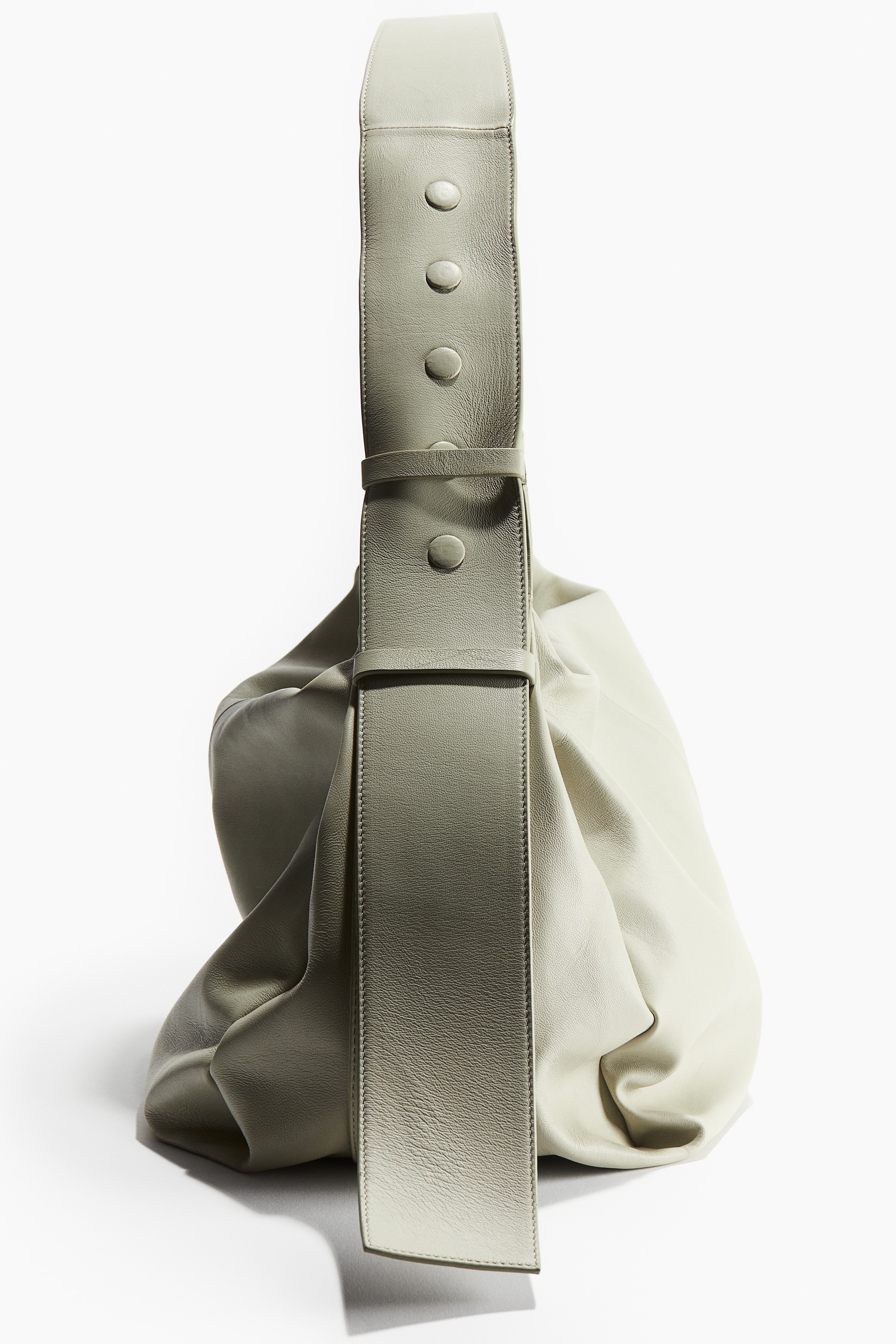 Leather Shoulder Bag - Light beige - Ladies | H&M US