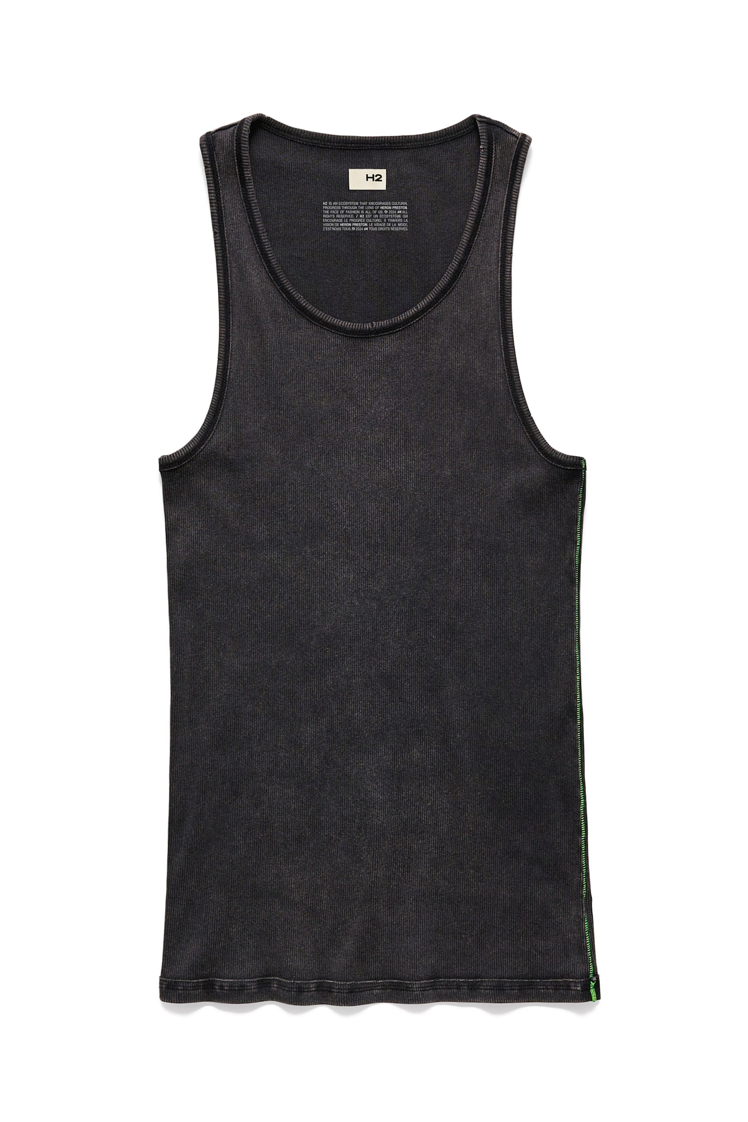 Rib Tank - Black/Cream - 2