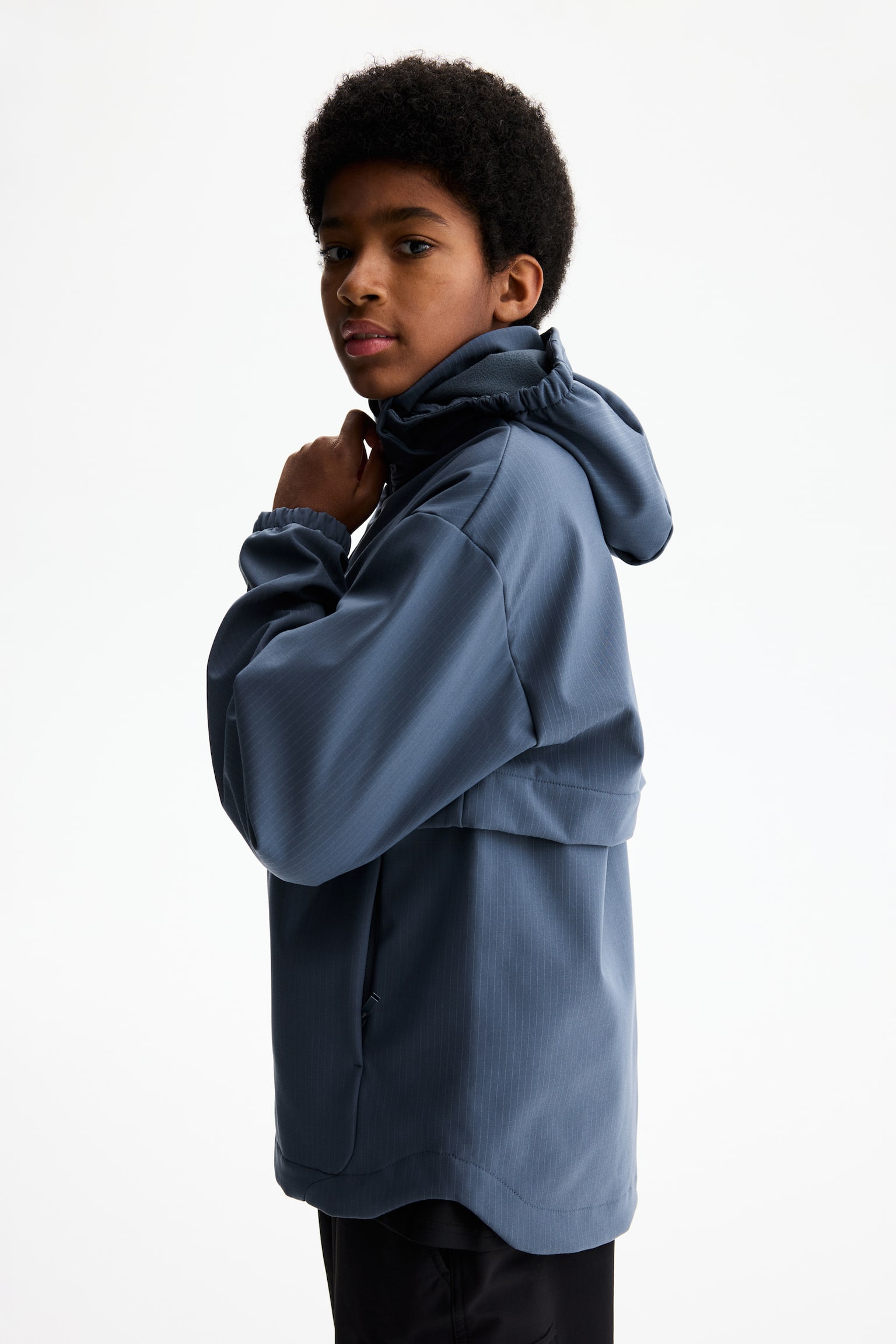 Water-repellent softshell jacket - Steel blue/Black - 6