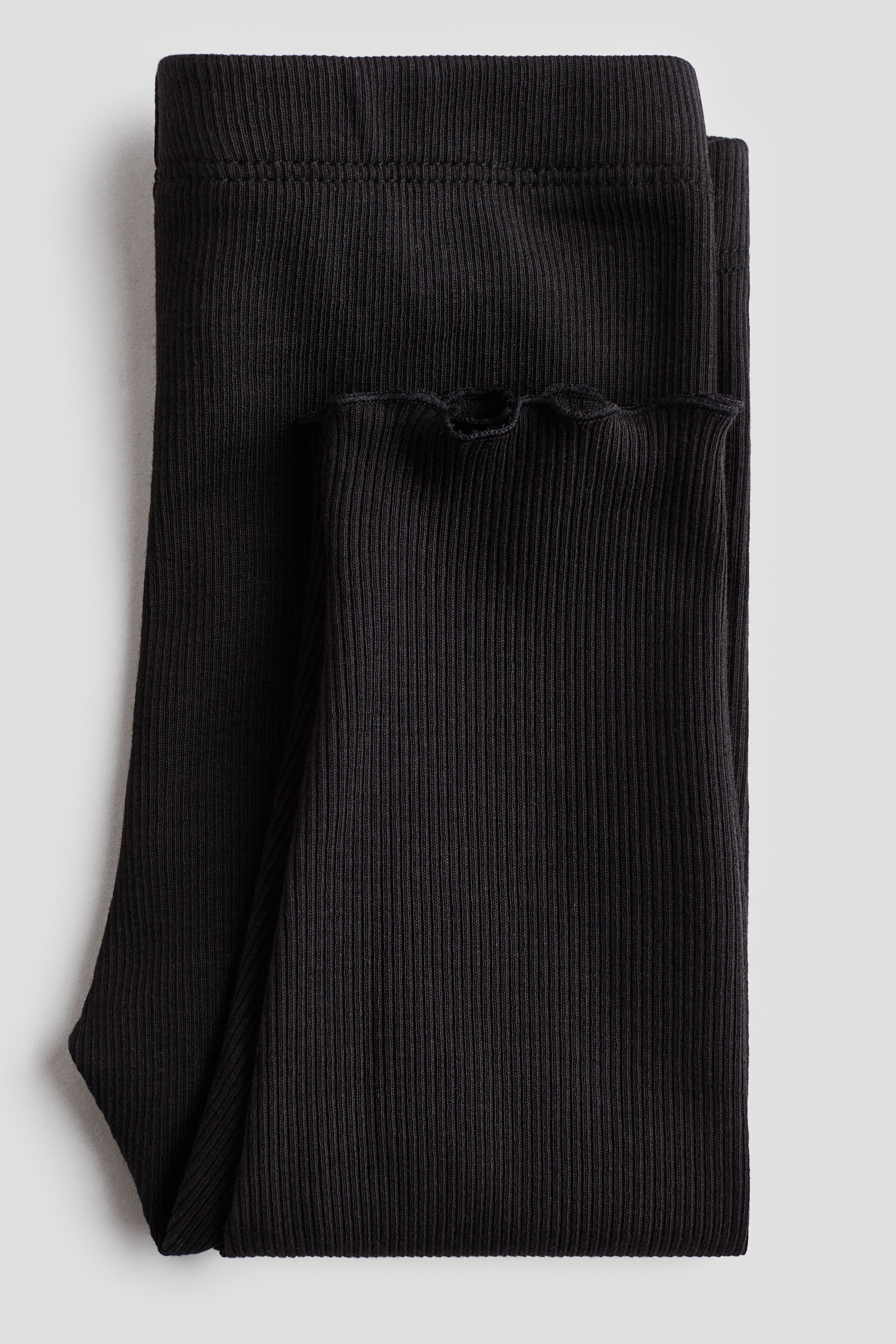 Ribbed Cotton Leggings