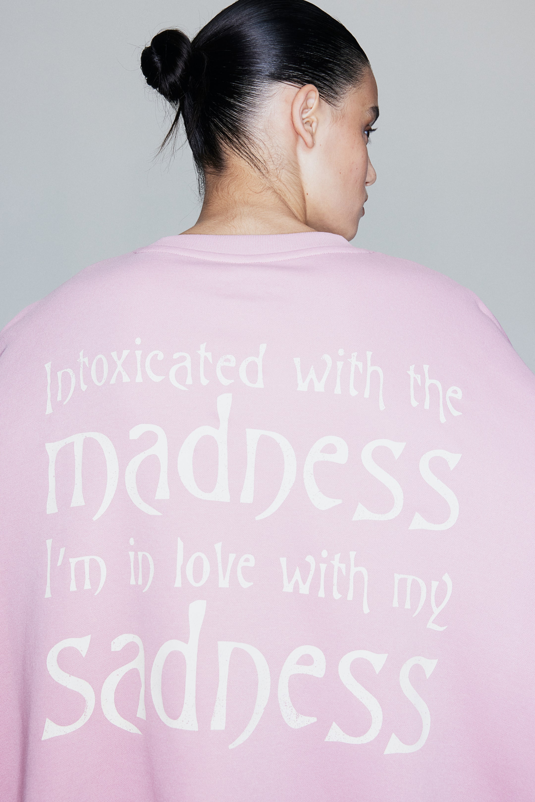 Oversized Printed Sweatshirt - Pink/The Smashing Pumpkins - Ladies | H&M US 4