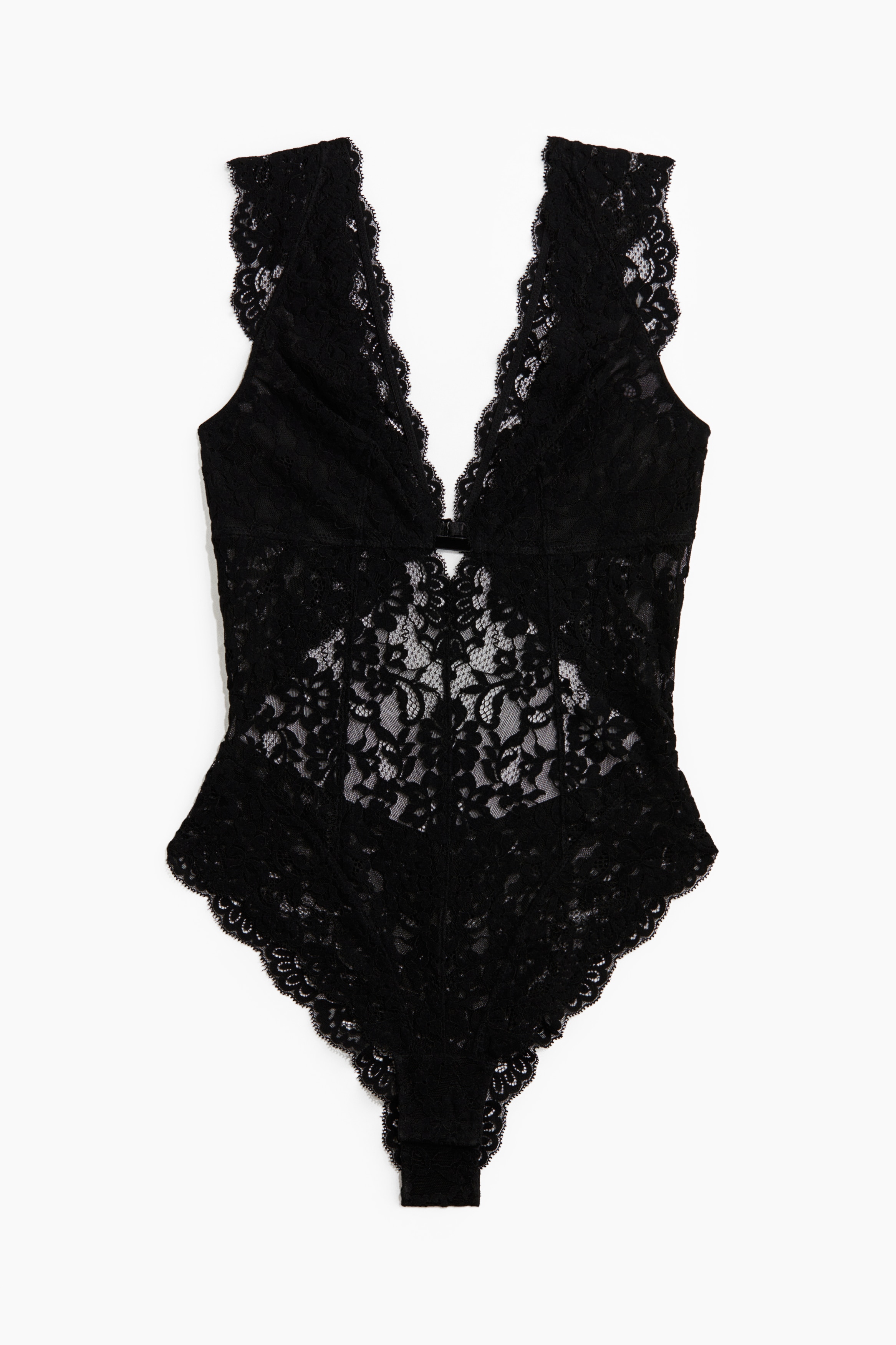 Lace Bodysuit-Black