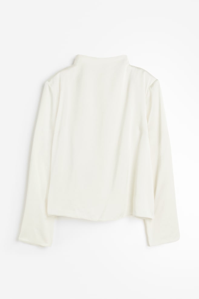 Satin blouse - Cream - 2