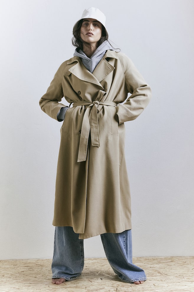 Trench coat - Dark beige/Cream - 5