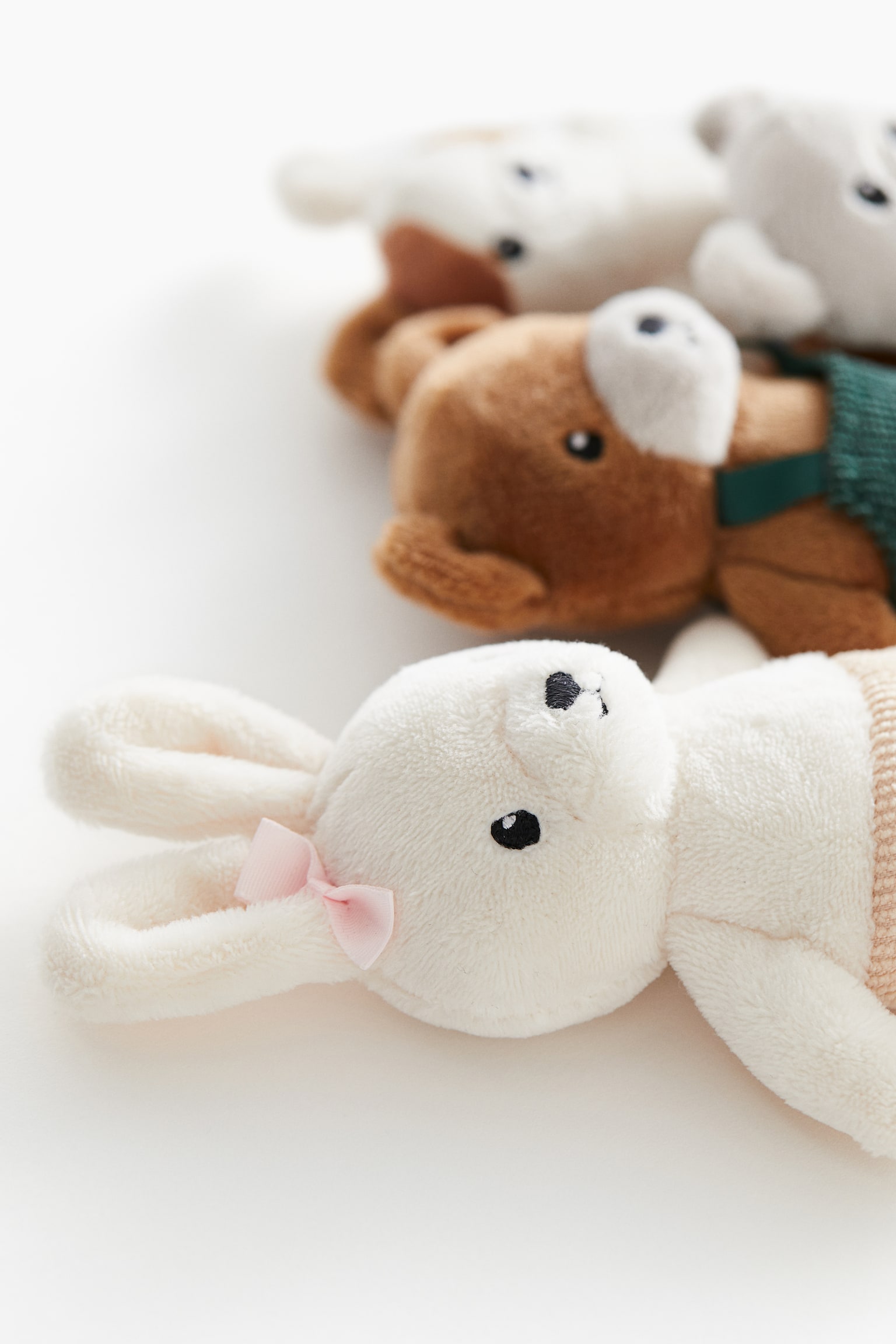 4-piece soft toy set - White/Animals - 3