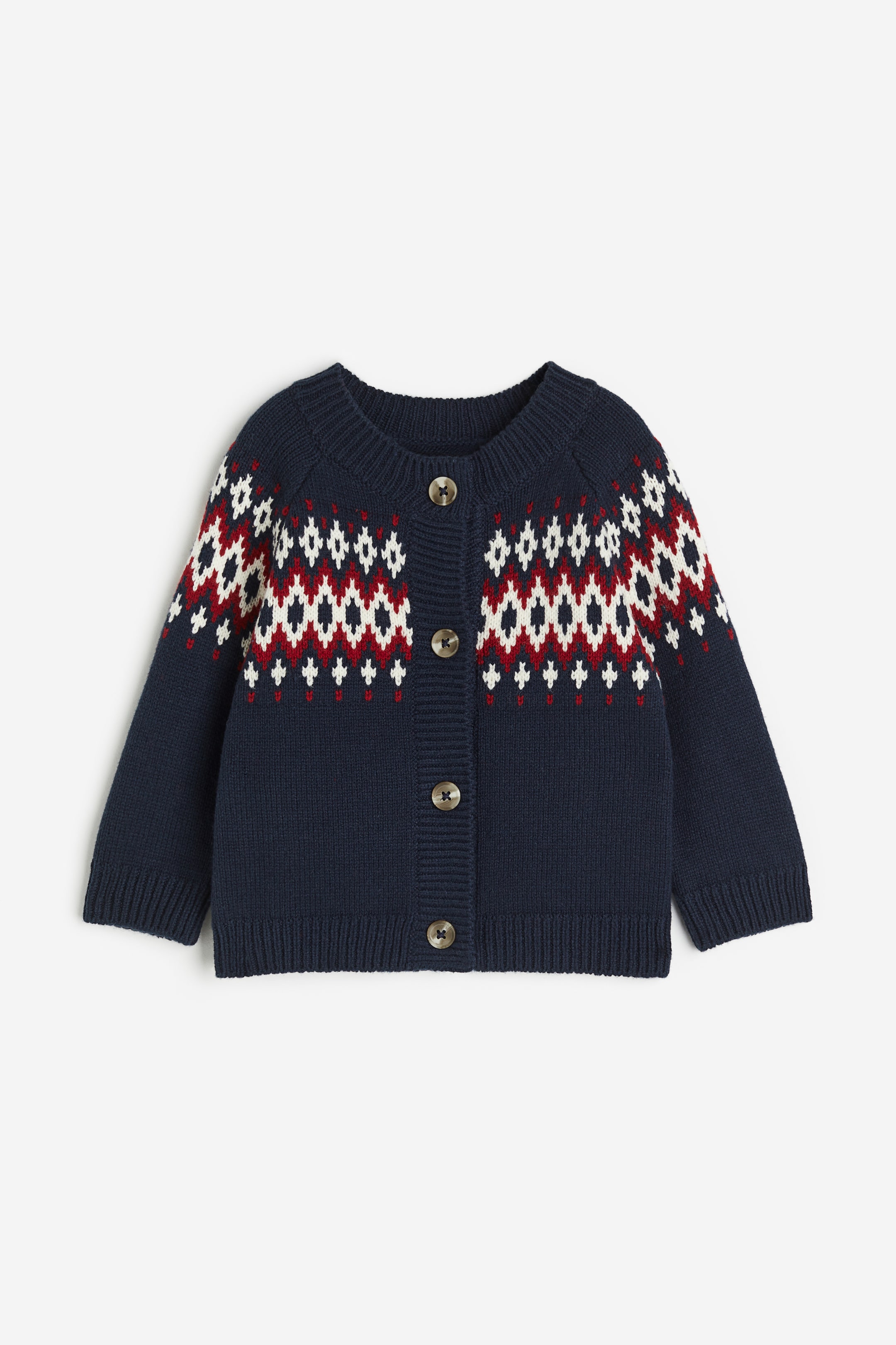 Jacquard-knit Cardigan