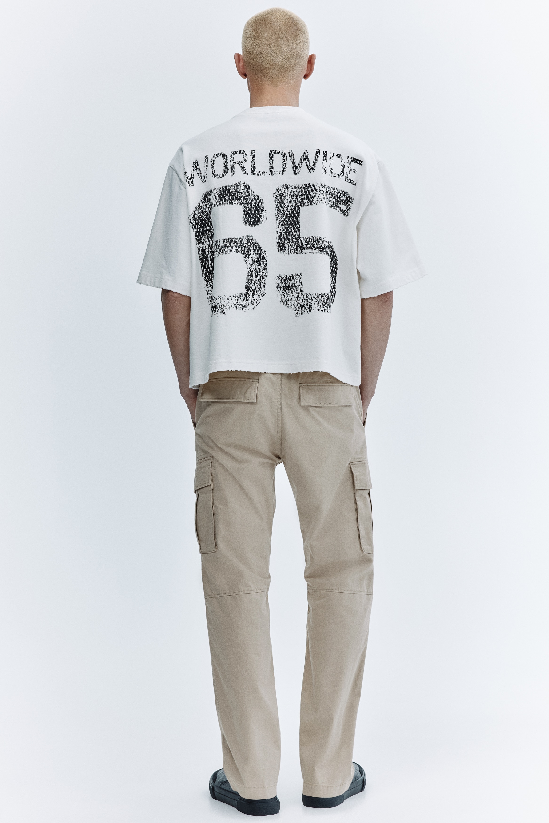 スリムフィット カーゴパンツ - ダークグレー - Men | H&M JP