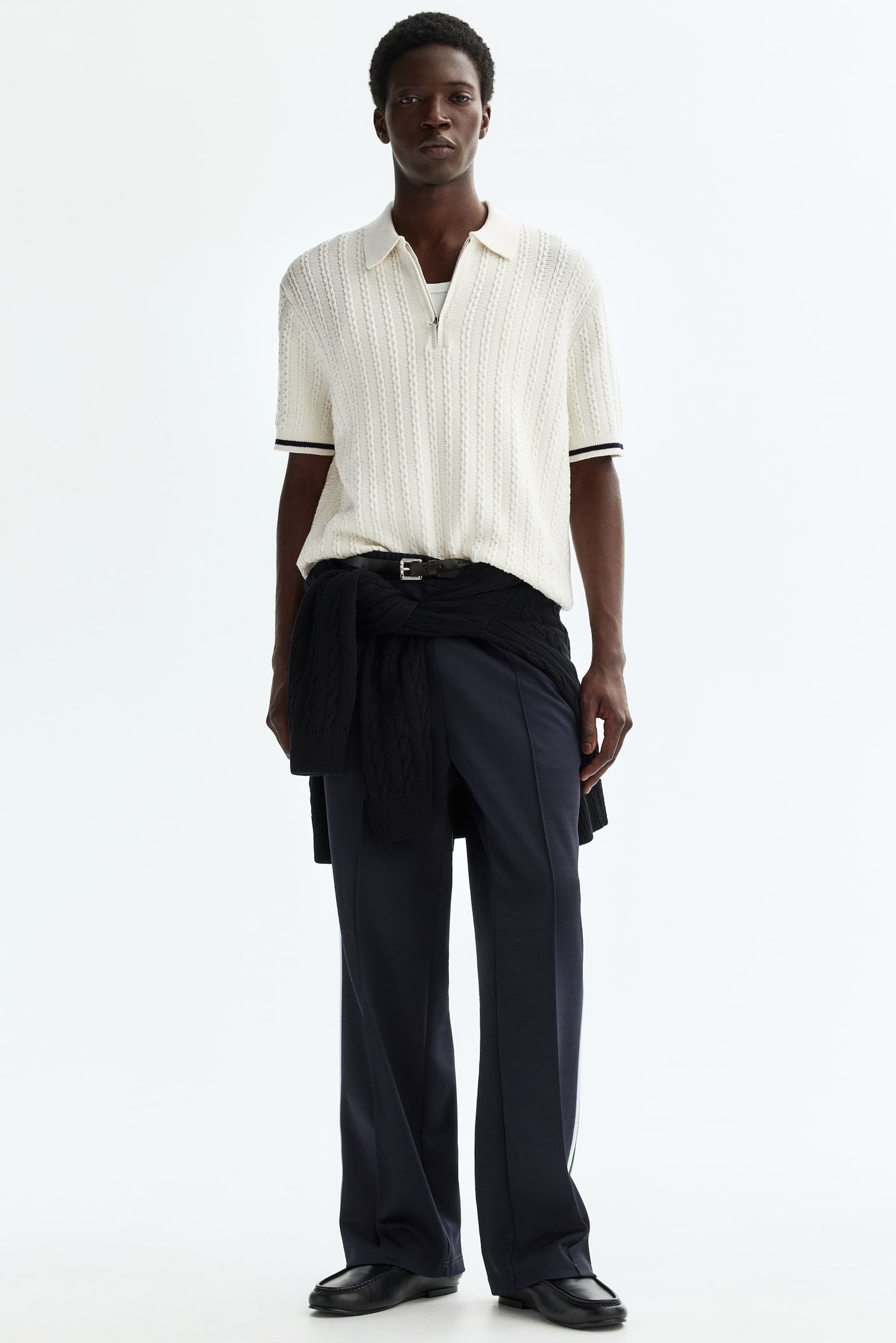 Relaxed Fit Cotton polo shirt-White - 5
