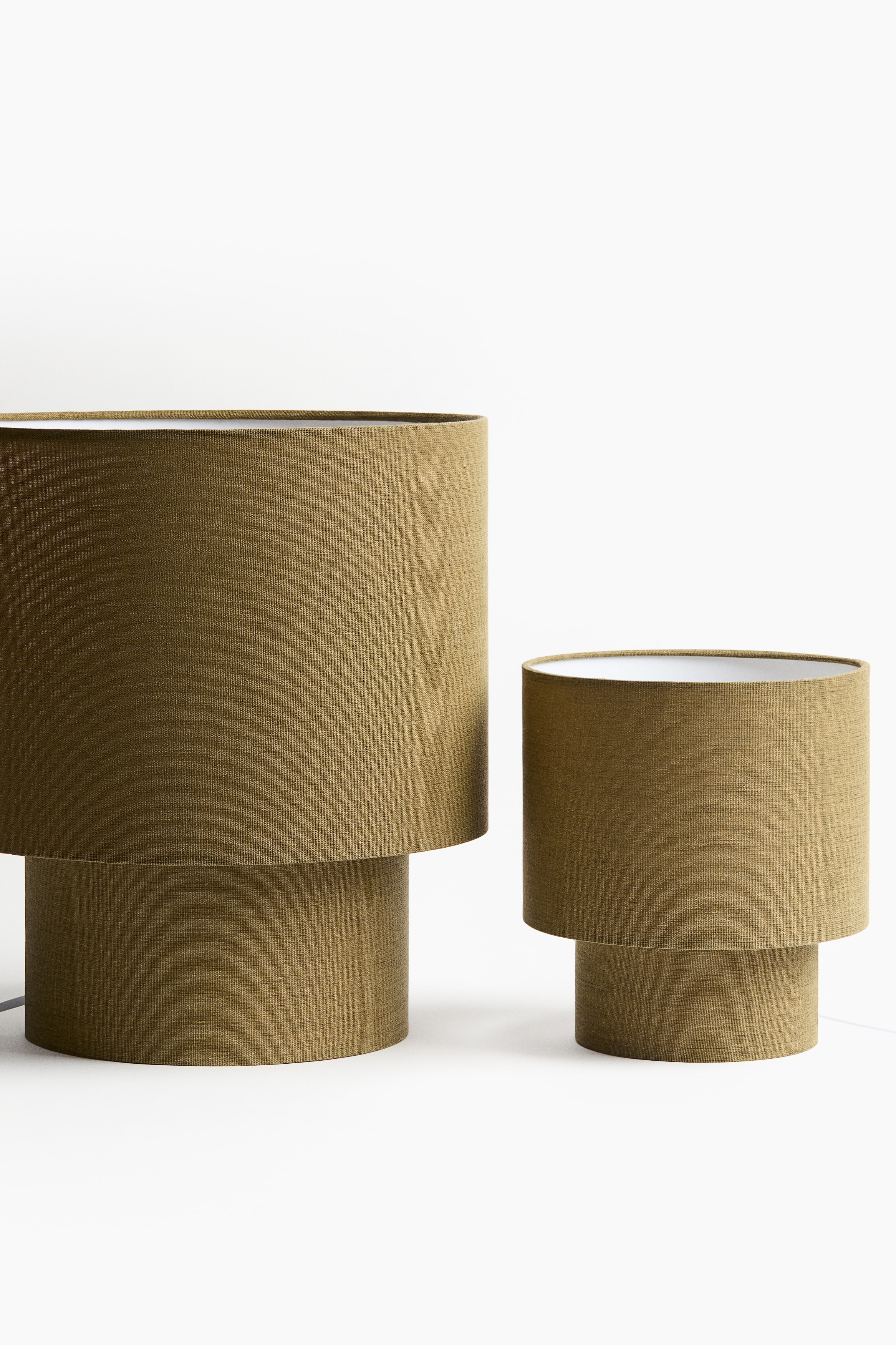 Small table lamp - Khaki green/Light beige