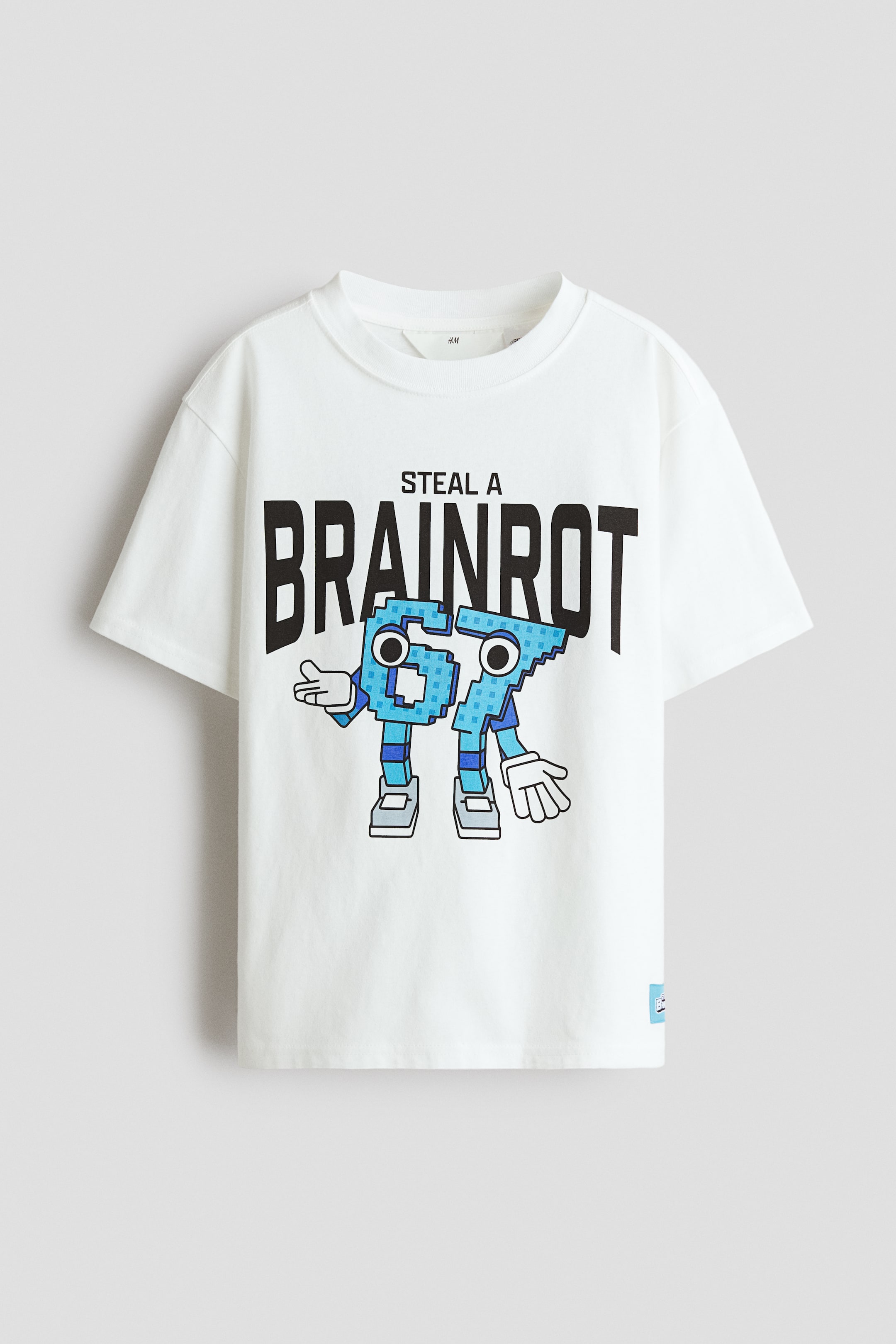 Agrandir l'image: T-shirt imprimé - Blanc/Steal a Brain Rot - ENFANT | H&M CH 1