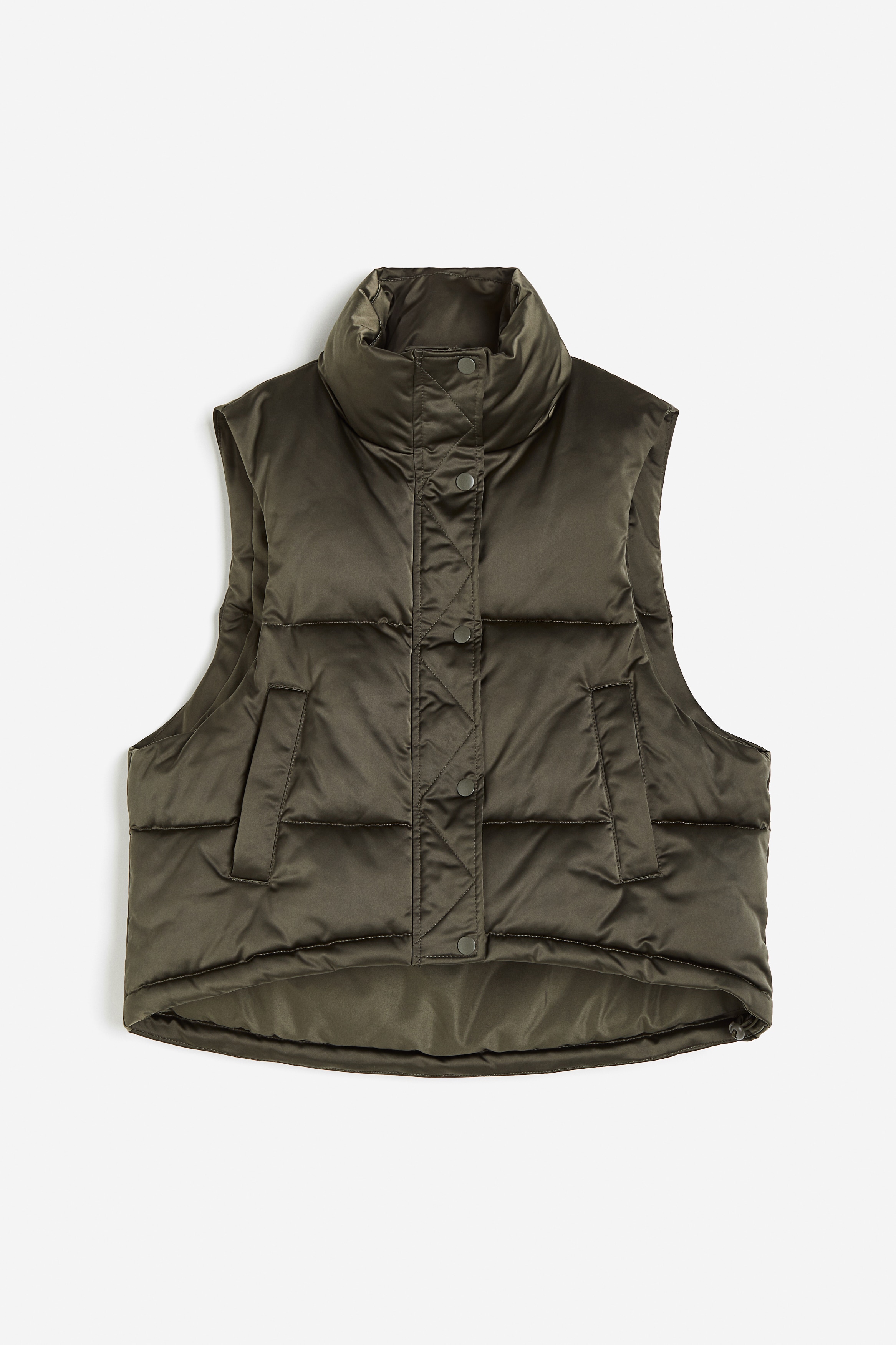 パファーベスト - ブラウン - レディース | H&M JP パファーベスト - ブラウン - レディース | H&M JP