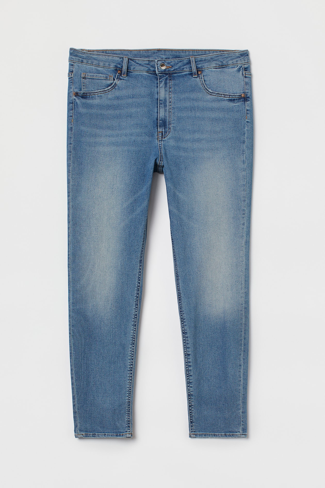 H&M+ Ultra High Ankle Jeggings - High waist - Ankle length - Denim blue ...