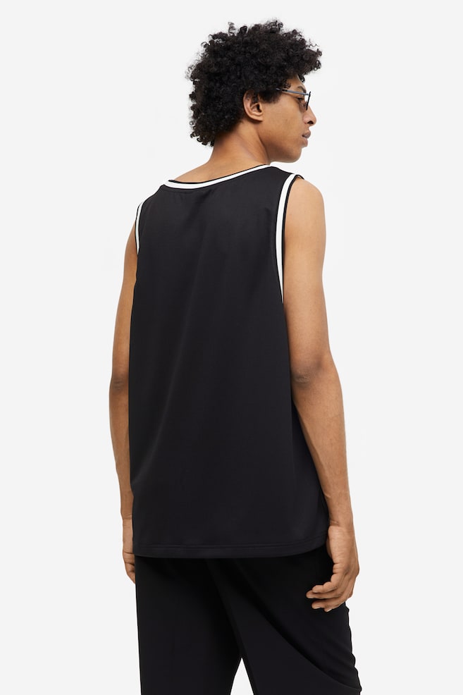 Relaxed Fit Printed mesh vest top - Black/Beverly Hills/Light orange/Beverly Hills - 6