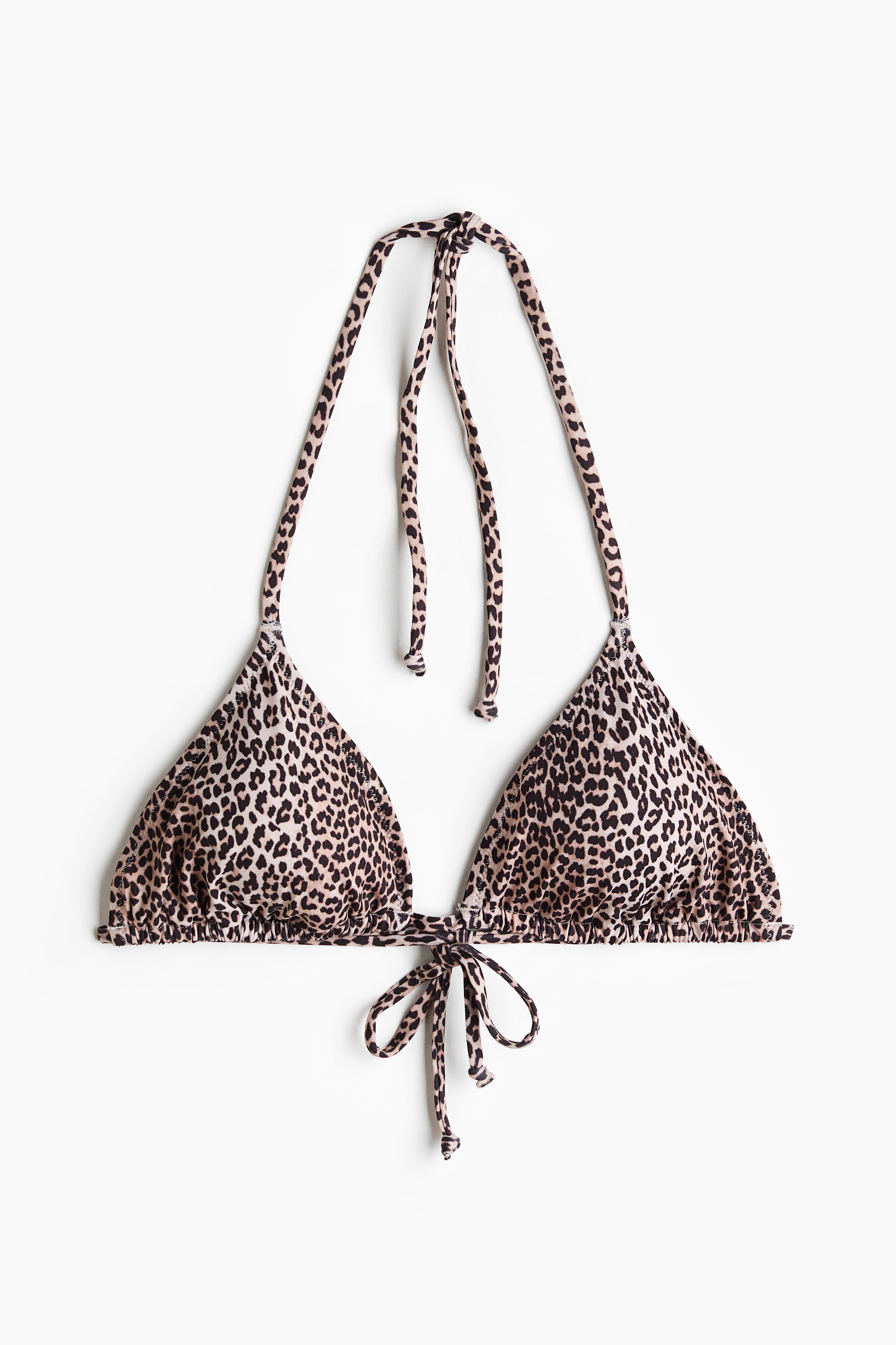 Vadderad trekantsbikini-bh - Ljusbeige/Leopardmönstrad/Gul/Svart/Mintgrön/Vit/Svartmönstrad/Svart/Polkaprickig/Ljusbeige/Batikmönstrad