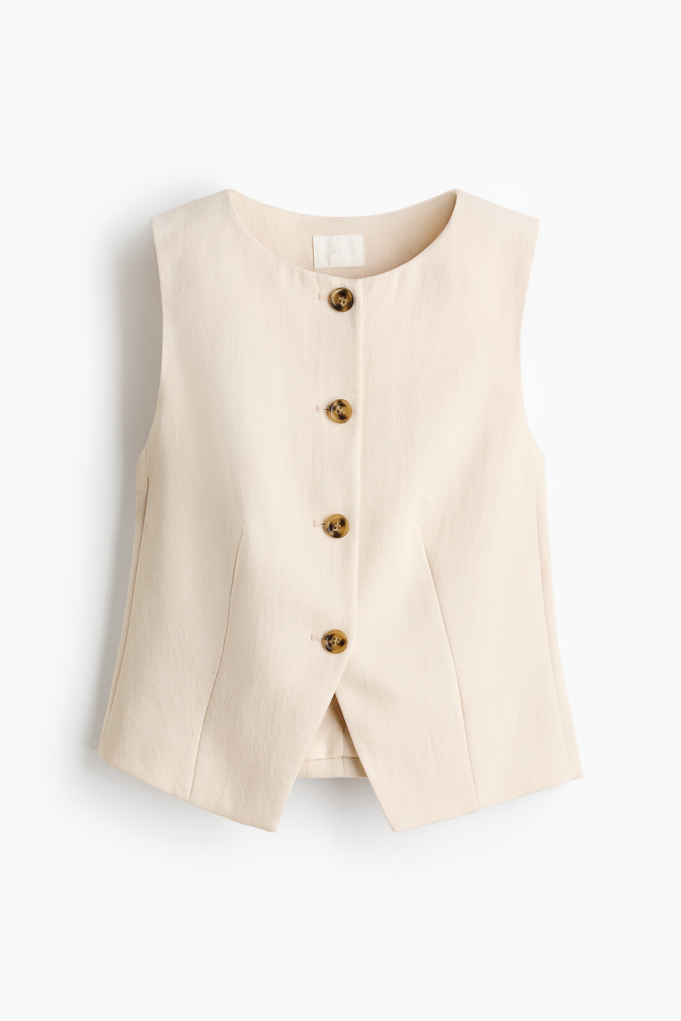 Vest - Light beige/Yellow/Dark beige/Dark brown
