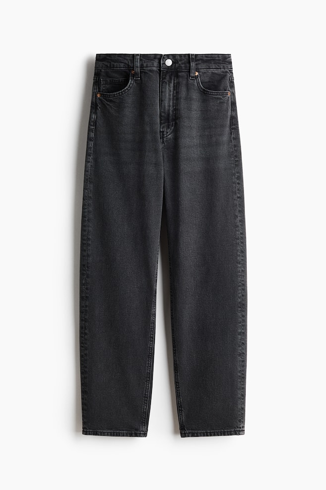 Mom Slim-Fit High-Waist Ankle Jeans - Dark denim gray/Black/Denim blue/Denim blue/Dark denim blue/Dark denim blue/Dark denim blue/Light denim blue/White/Light beige/Denim blue/Cream/Dark denim gray/Dark dusty brown - 1
