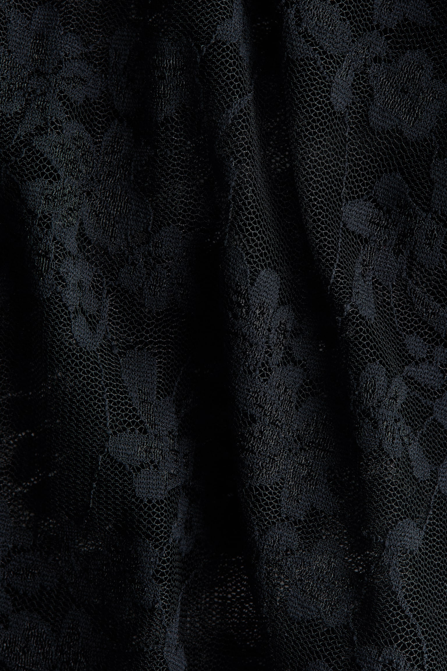 Skirt-layered lace trousers - Black - 2