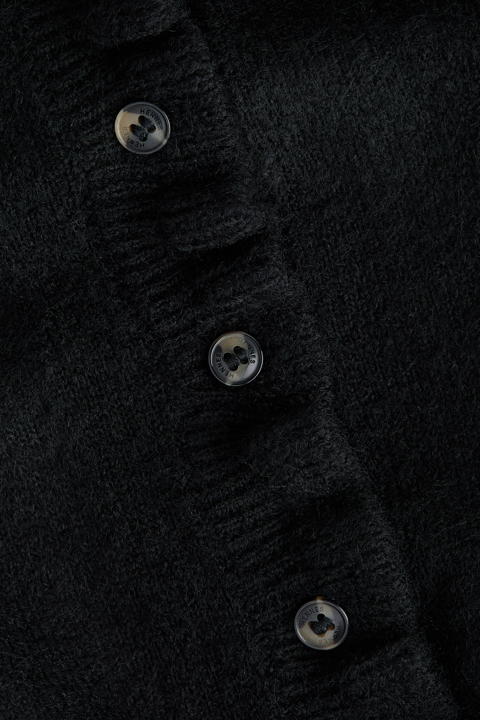 Frill-trimmed cardigan - Black - 6