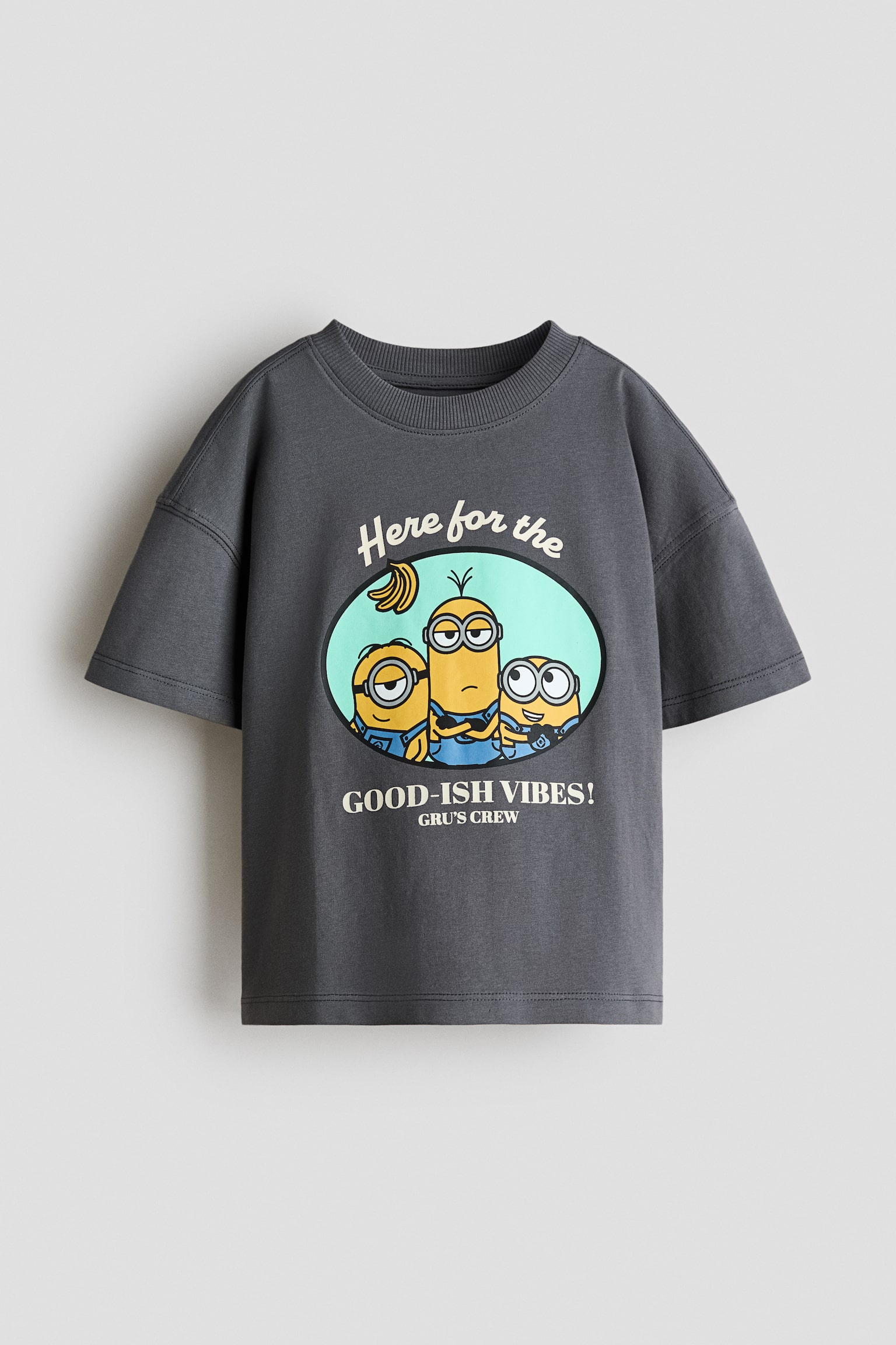 Oversized print-motif T-shirt - Dark grey/Minions/Cream/Toy Story/Ivory/Cars - 1