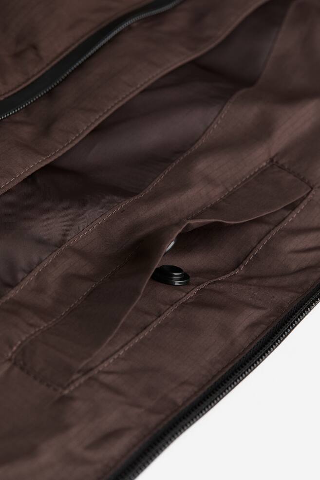 Water-repellent puffer jacket - Brown/Black/Light beige/Forest green - 3