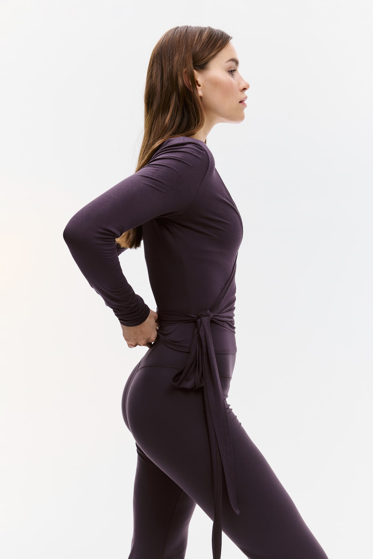 Sports Wrap Top in Modal - image 5