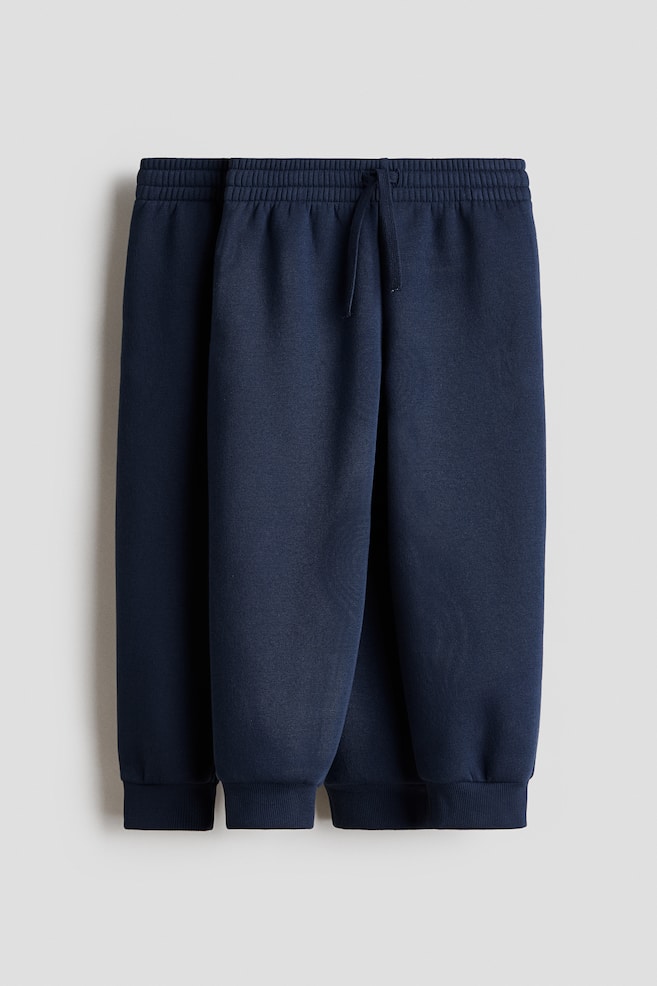 2-pack joggers - Navy blue/Black/Light grey marl - 1
