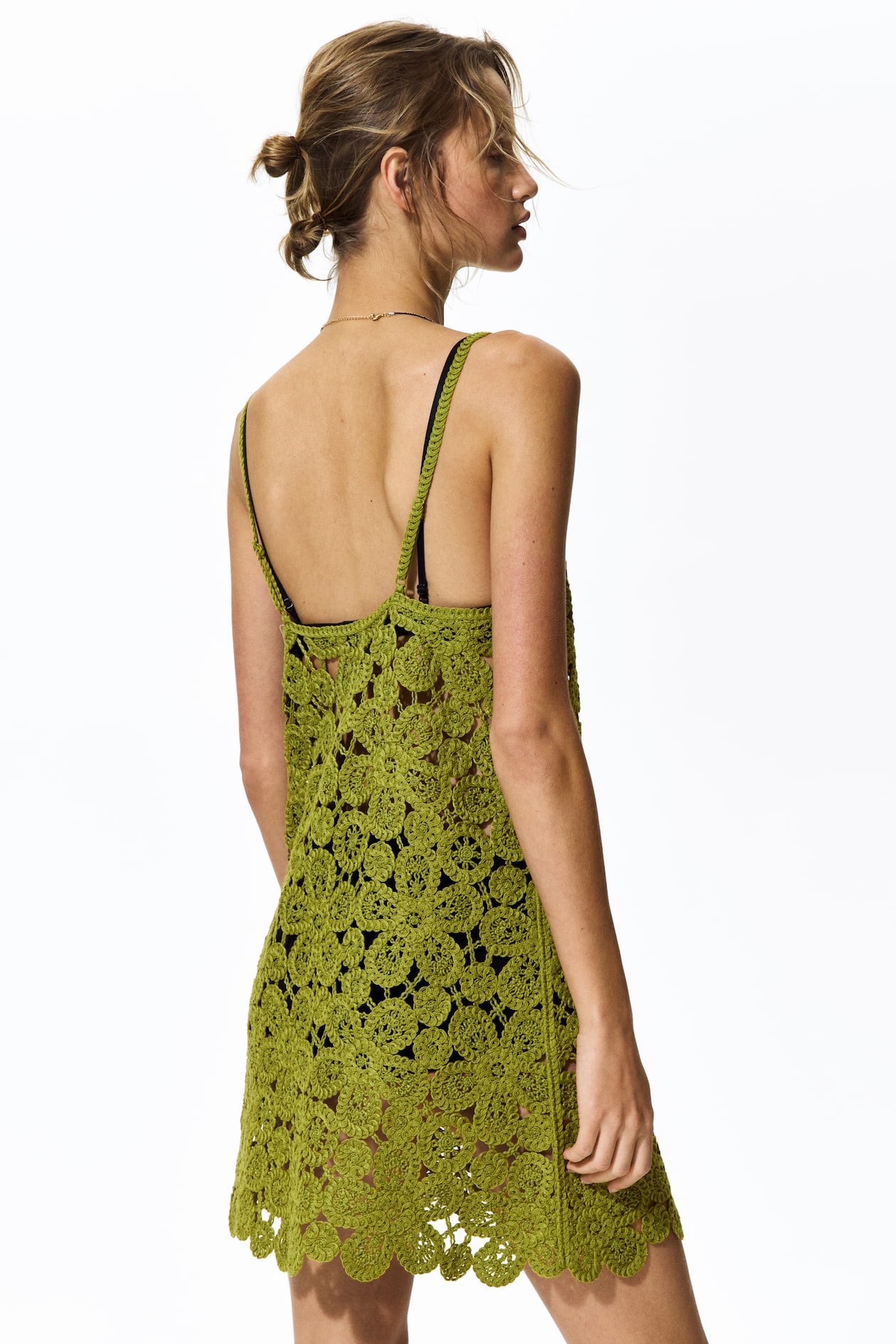 Crochet-Look Mini Dress - image 4