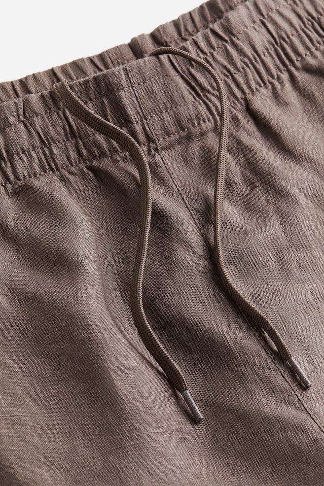 Pantalon en lin Regular Fit - Beige foncé/Beige clair/Crème/Noir/dc/dc - 2