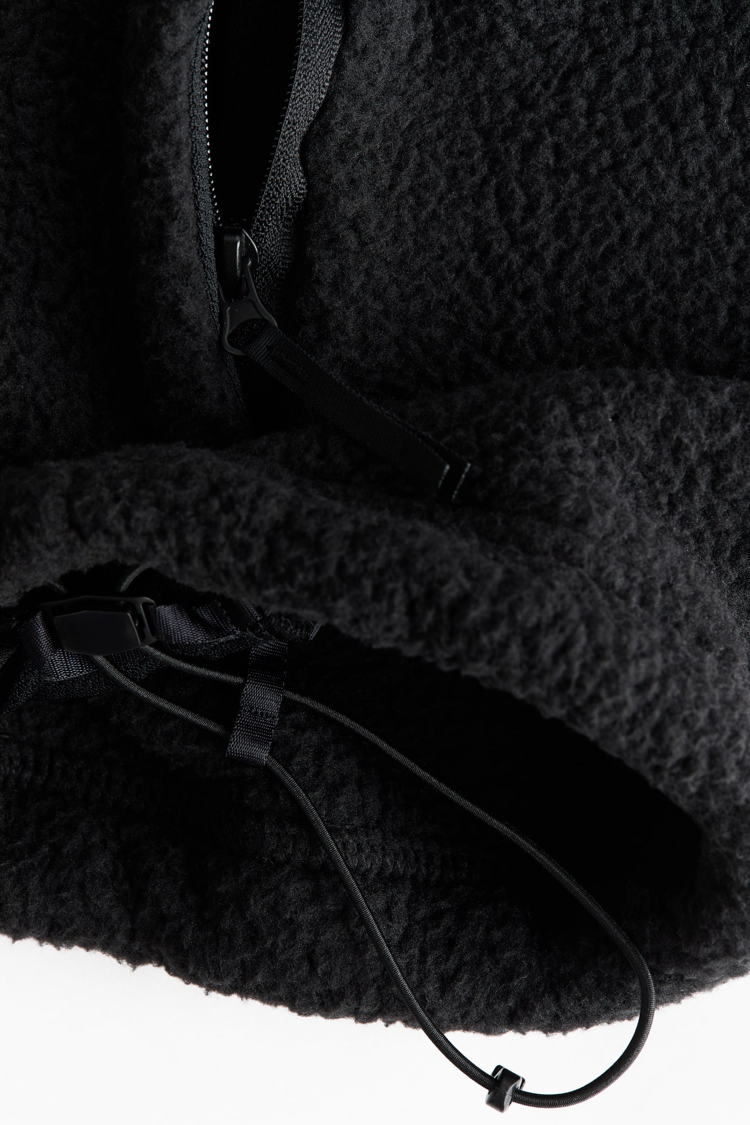 Женская куртка H&M Move Teddy Fleece Activewear, цвет: Чёрный — фото 3