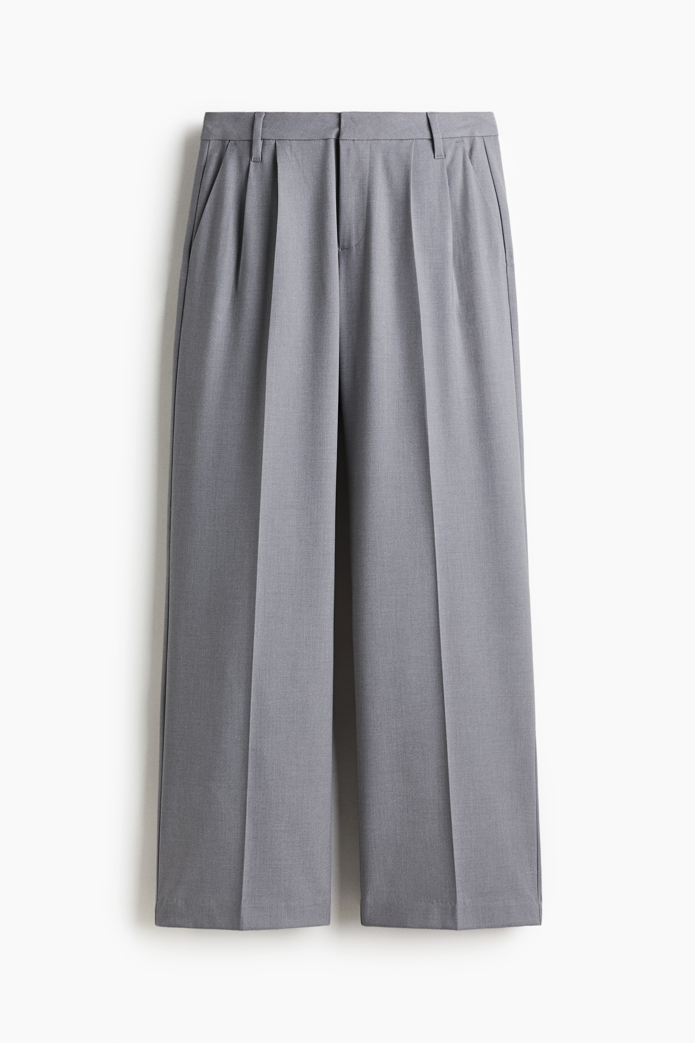 Wide tailored trousers - Grey/Black/Light grey/Pinstriped/Grey/Checked/Dark blue/Pinstriped/Grey/Pinstriped