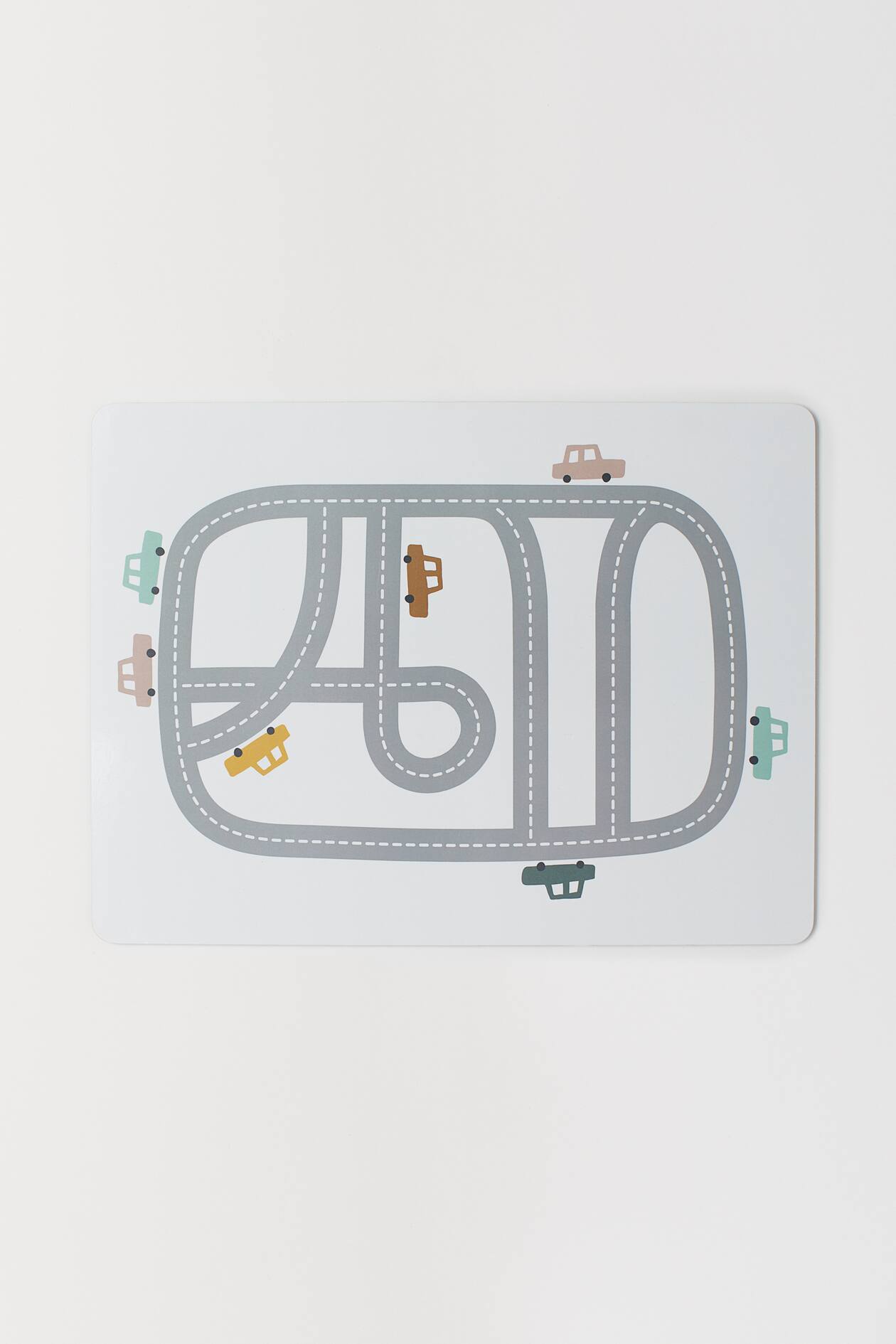 Printed table mat - White/Cars - Home All | H&amp;M GB